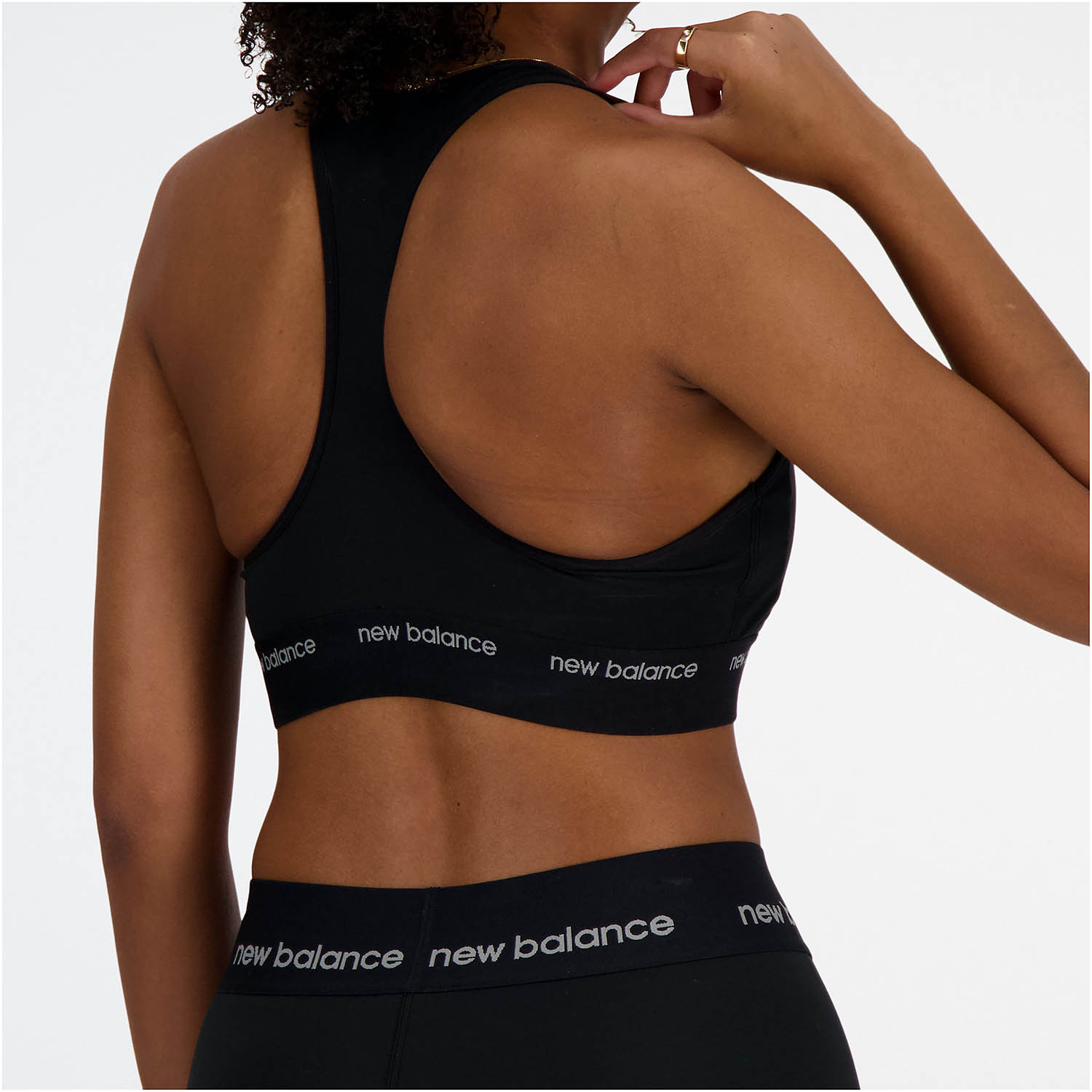 New Balance Sleek Pace Reggiseno Sportivo - Black