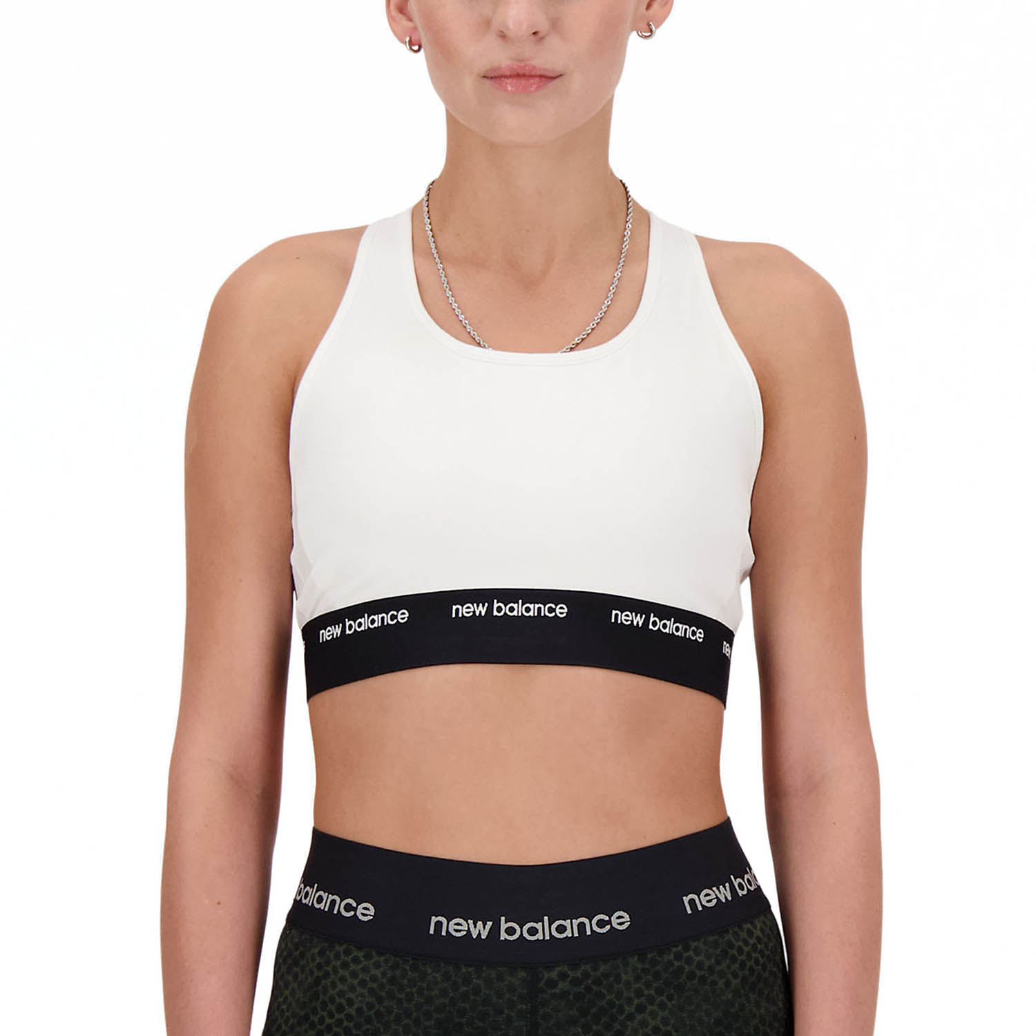 New Balance Sleek Pace Women's Sports Bra - White