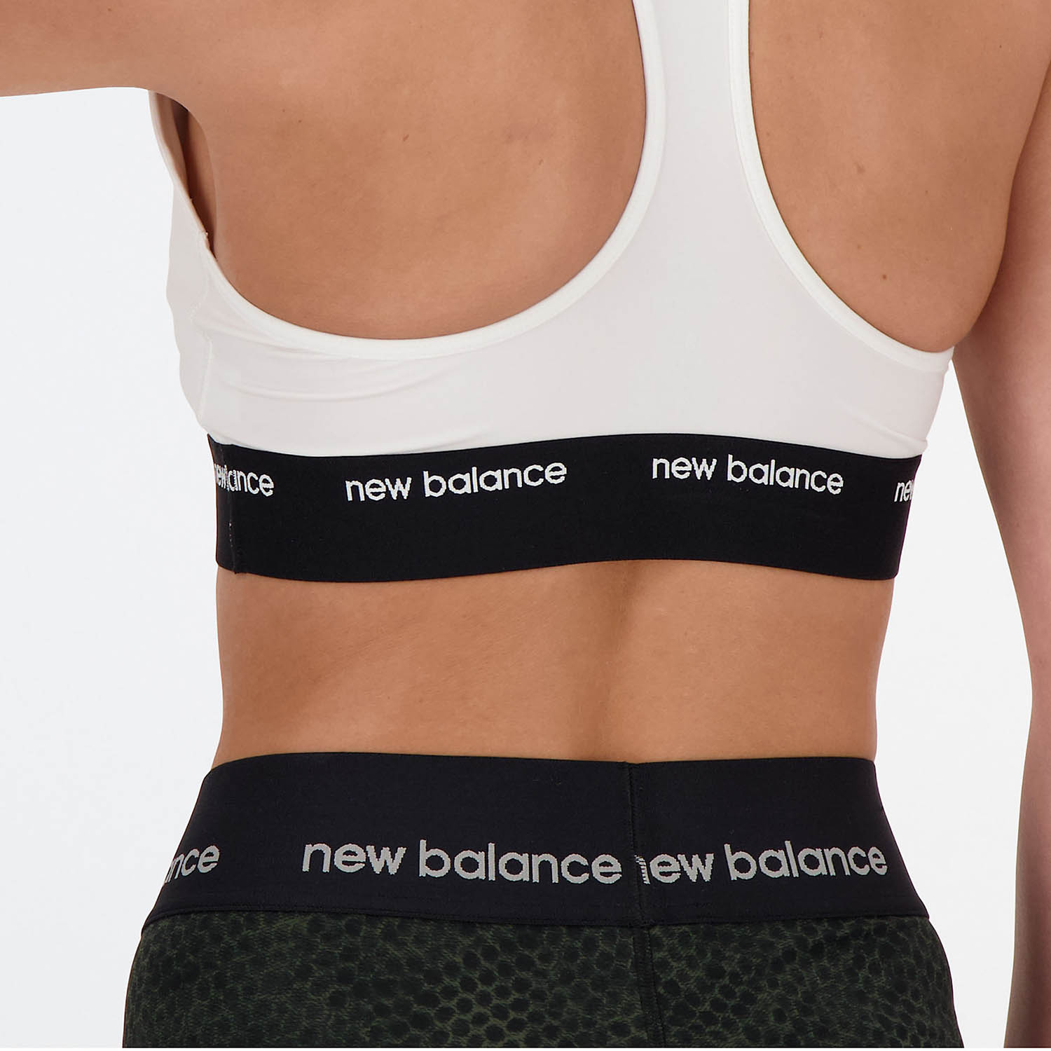 New Balance Sleek Pace Sports Bra - White