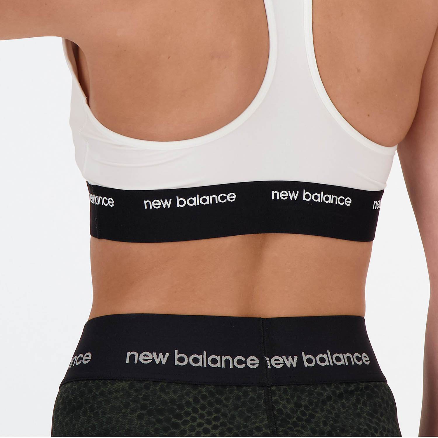 New Balance Sleek Pace Reggiseno Sportivo - White