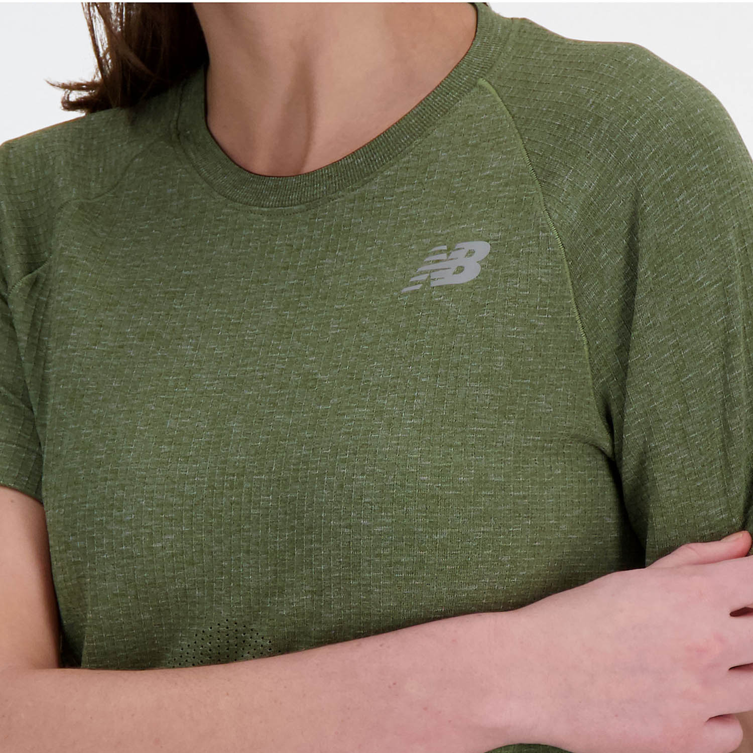 New Balance Speciality Camiseta - Dark Olivine Heather