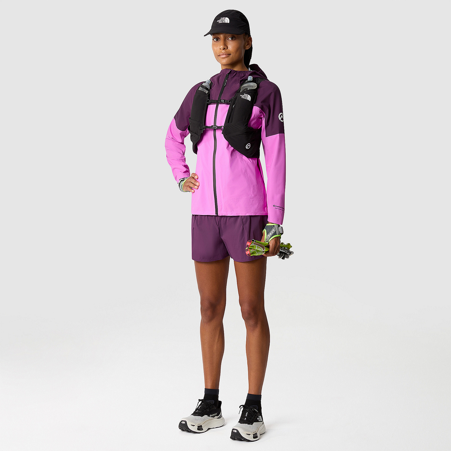 The North Face Summit Superior Futurelight Chaqueta - Black/Currant Purple