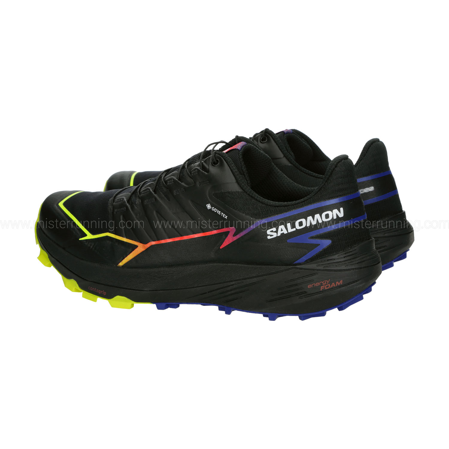 Salomon Thundercross GTX Blue Fire - Black/Surf The Web/Safety Yellow