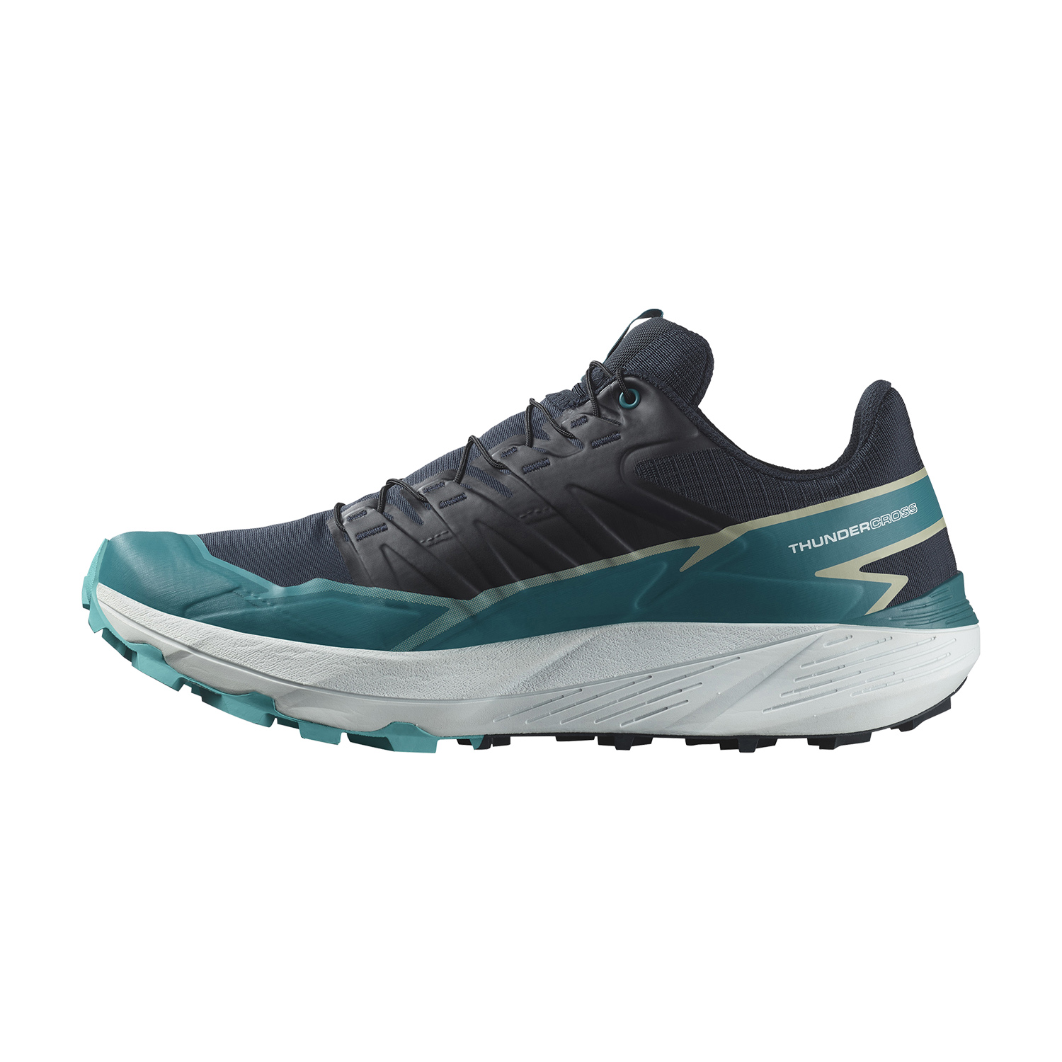 Salomon Thundercross - Carbon/Tahitian Tide/Peacock Blue