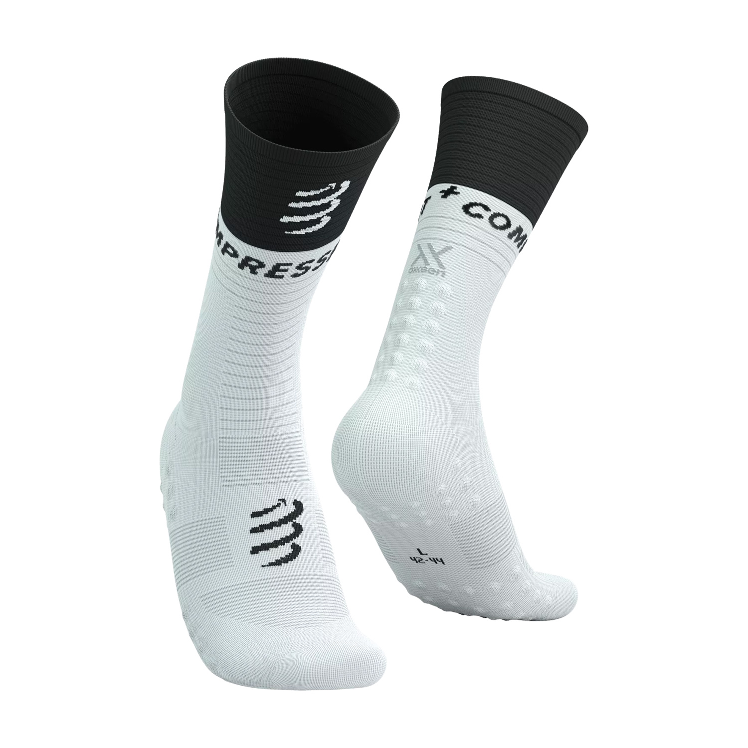 Compressport Mid Compression V2.0 Calcetines - White/Black