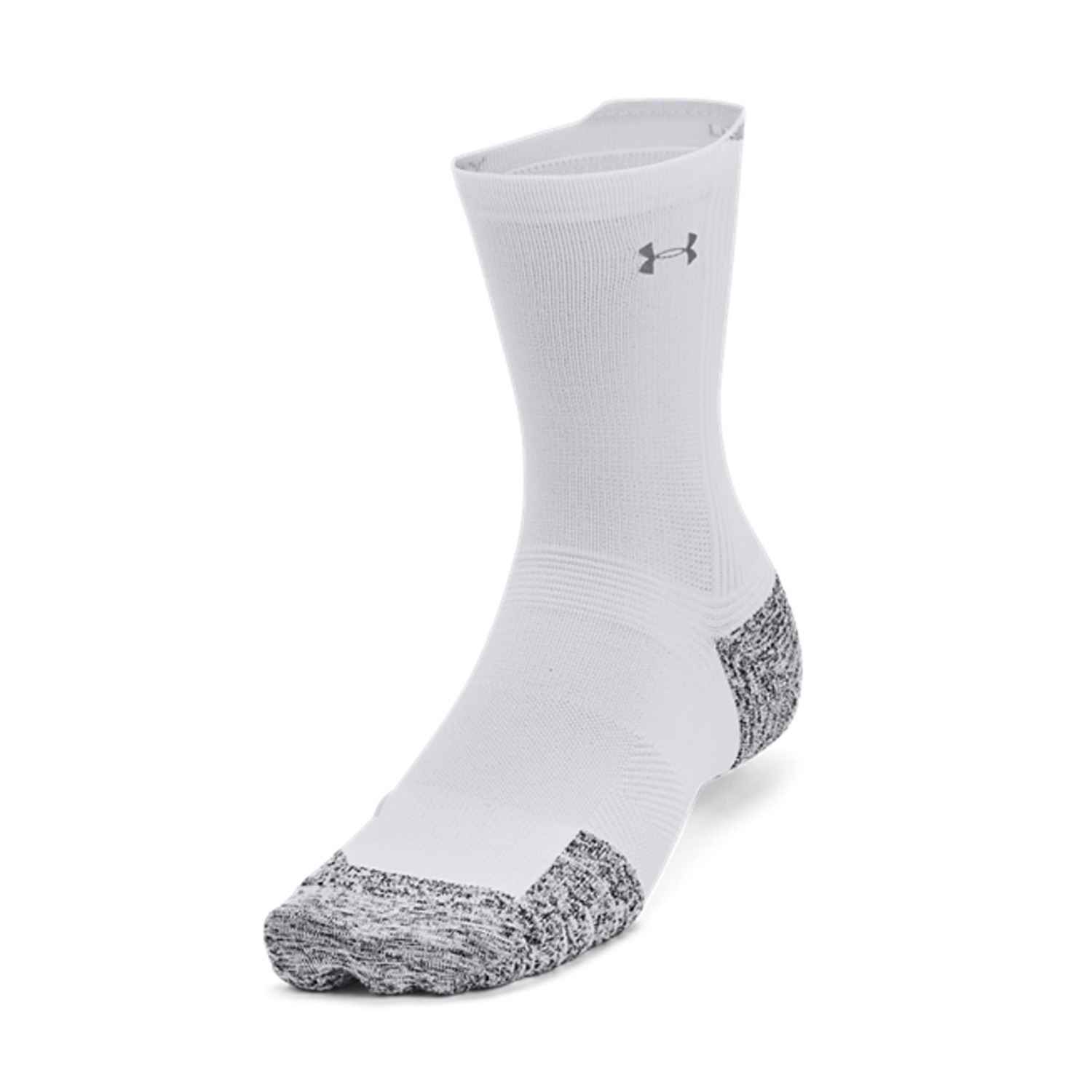 Under Armour ArmourDry Run Cushion Socks - White/Reflective