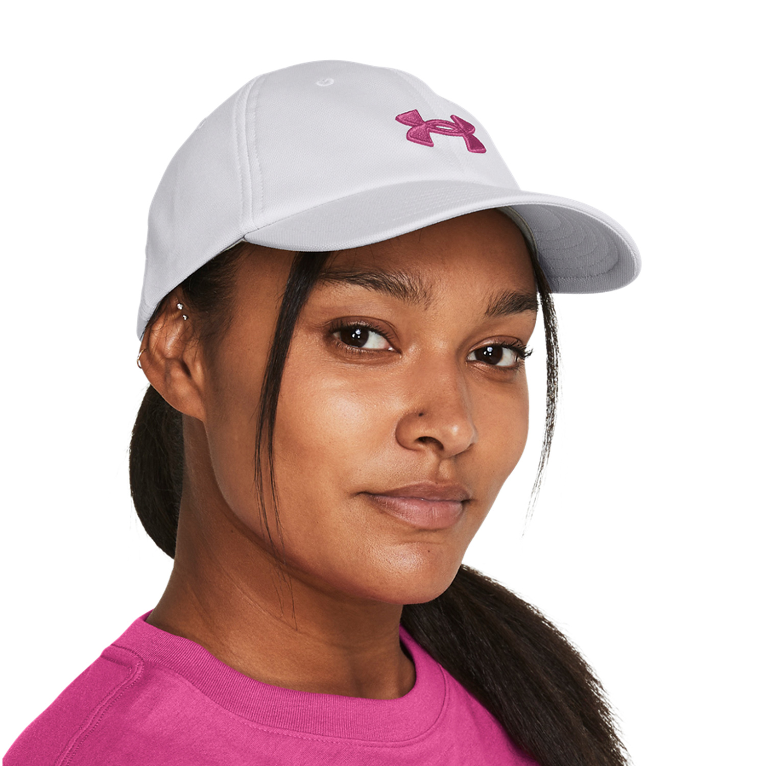 Under Armour Blitzing Gorra Mujer - Halo Gray/Astro Pink