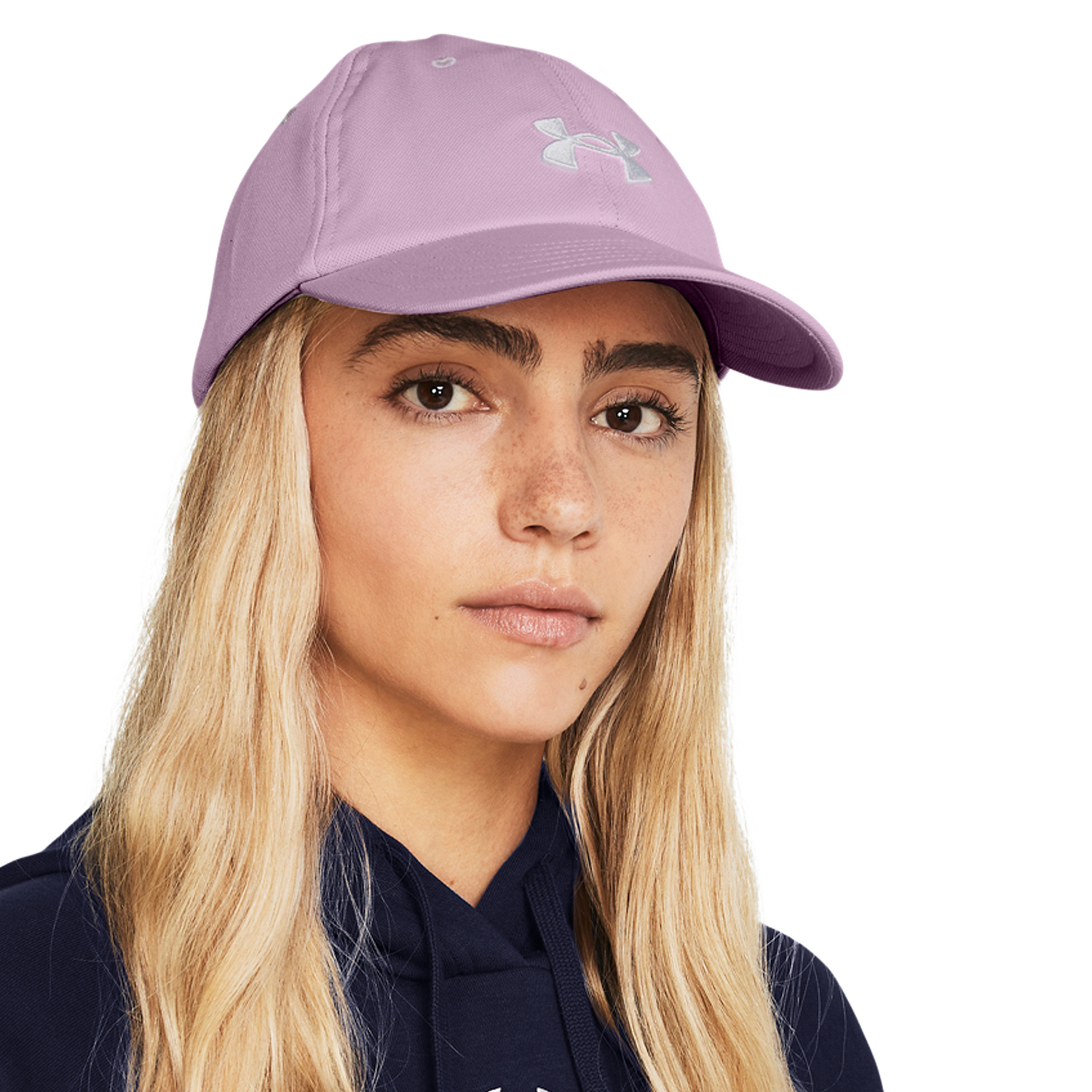 Under Armour Blitzing Gorra Mujer - Purple Ace/White