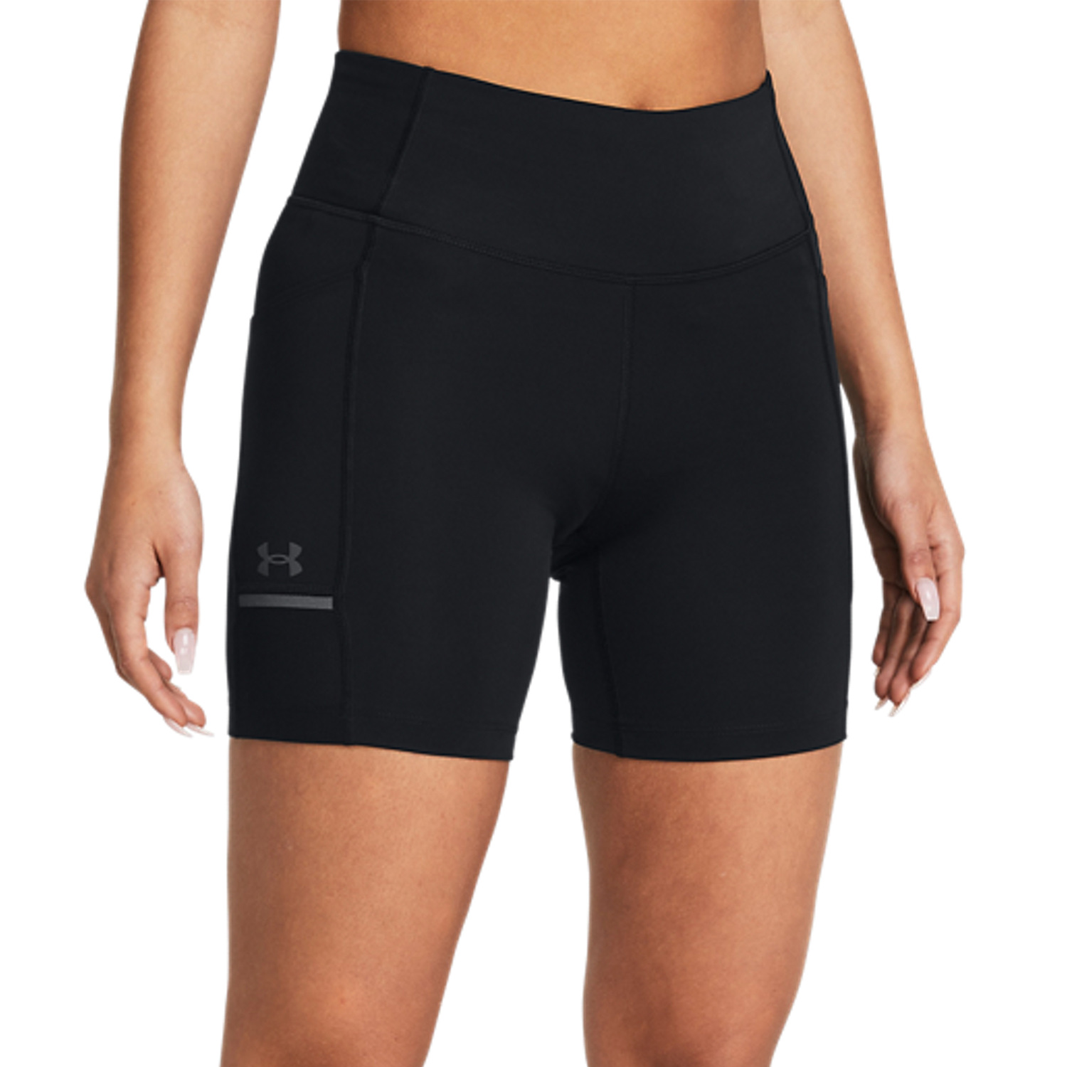 Under Armour Fly Fast 6in Shorts - Black/Reflective