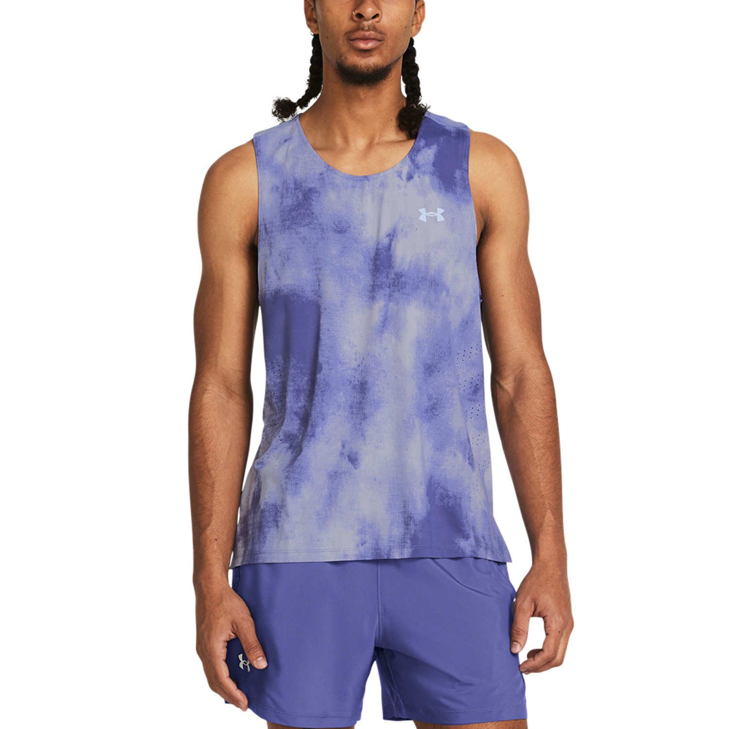 Under Armour Launch Elite Tank - Celeste/Starlight/Reflective