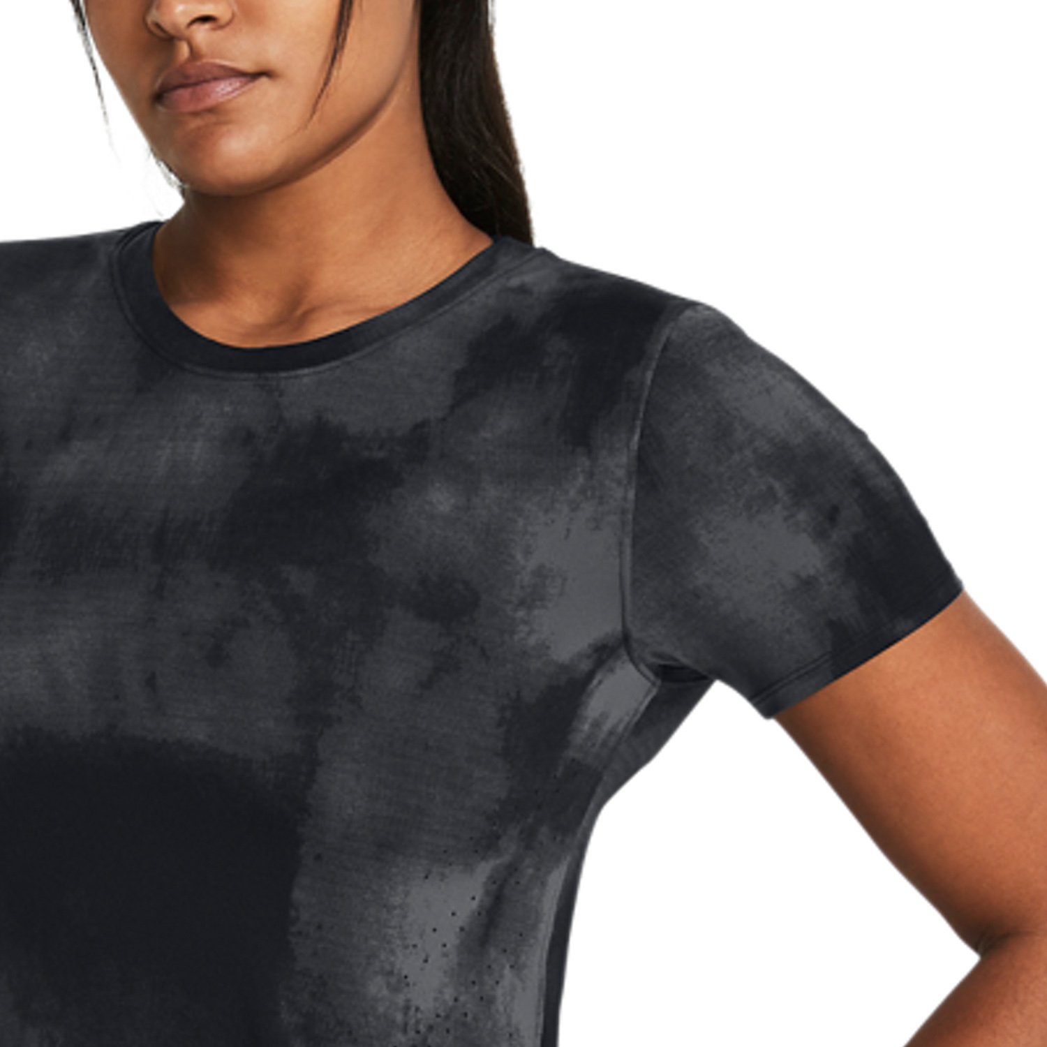 Under Armour Laser Wash Camiseta - Black/Reflective