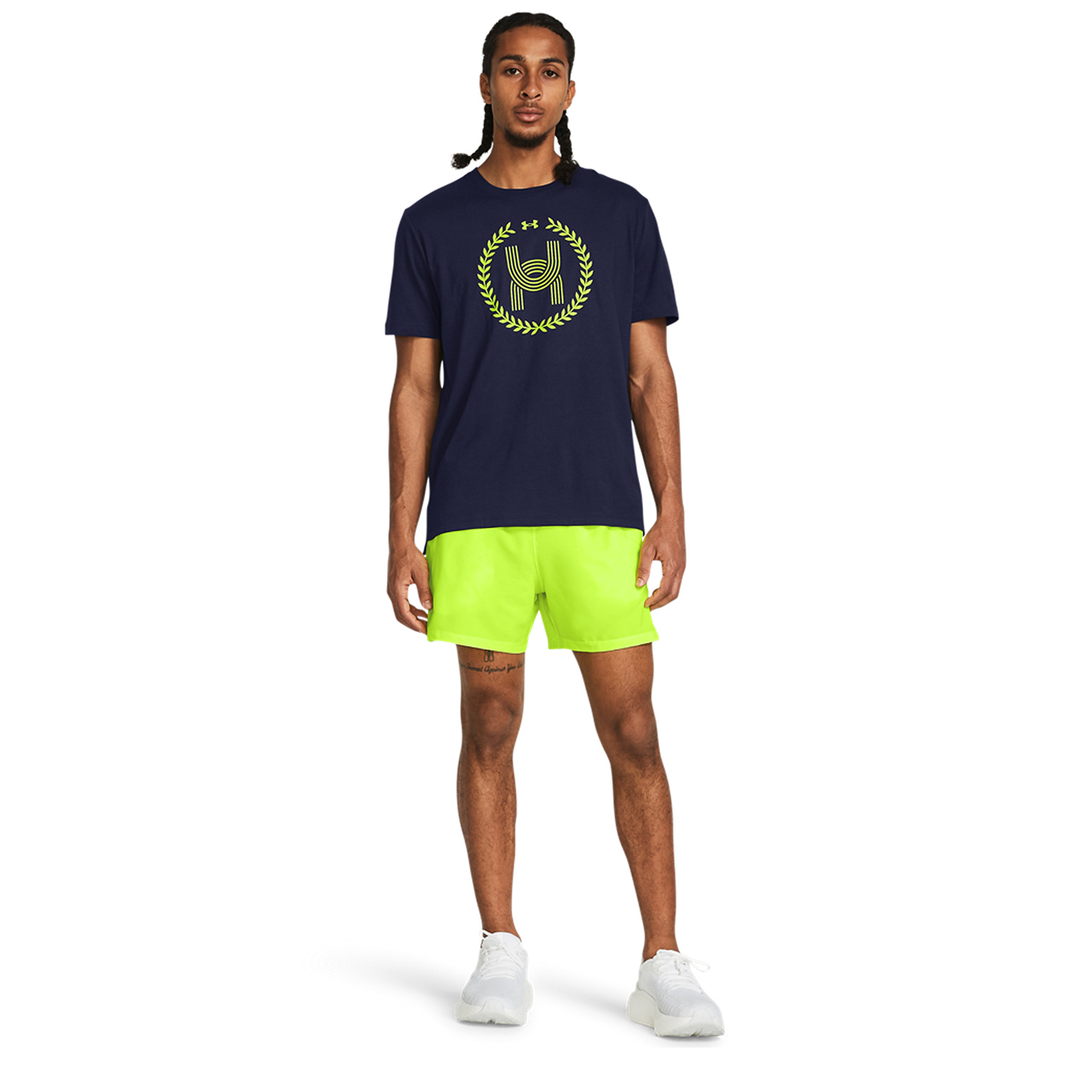 Under Armour Launch 5in Pantaloncini - High Vis Yellow/Reflective