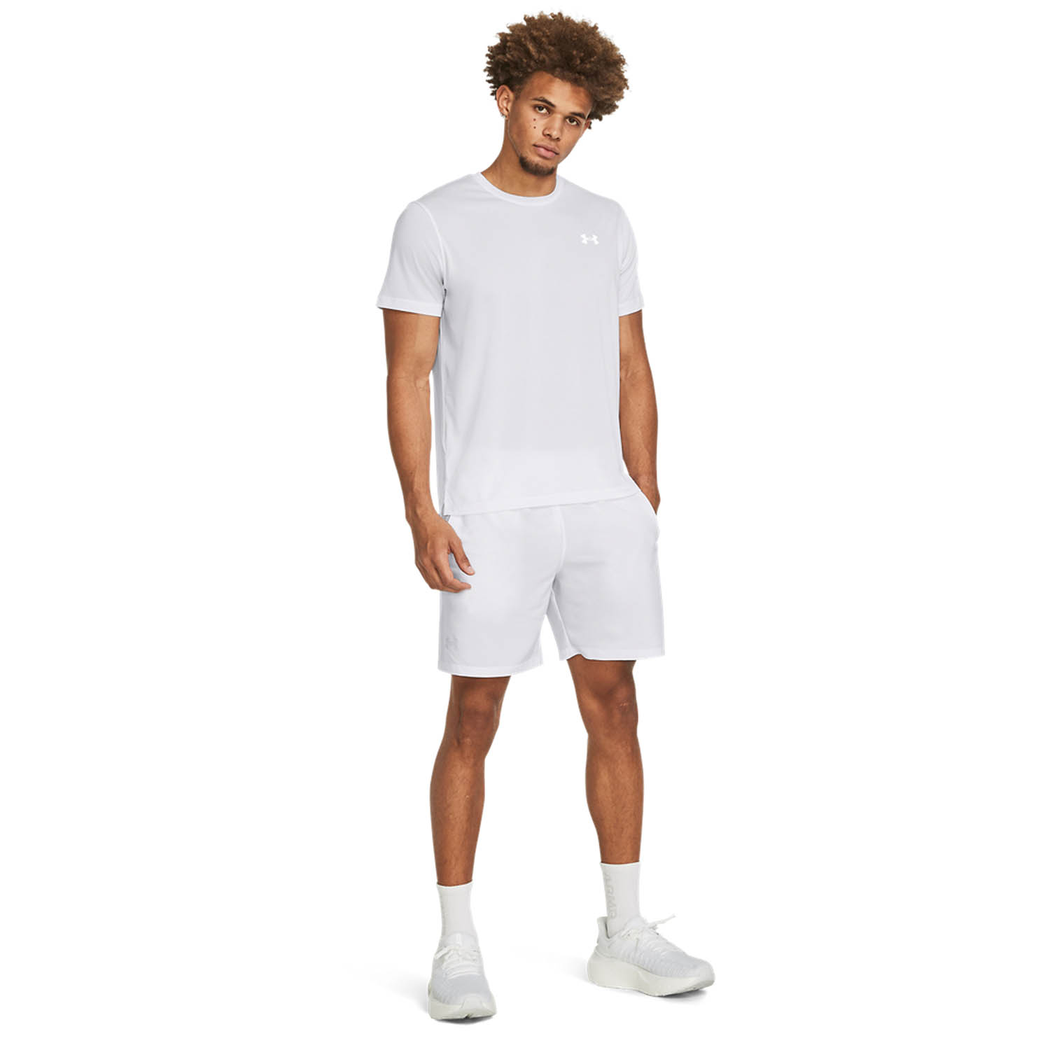 Under Armour Launch 7in Shorts - White/Reflective
