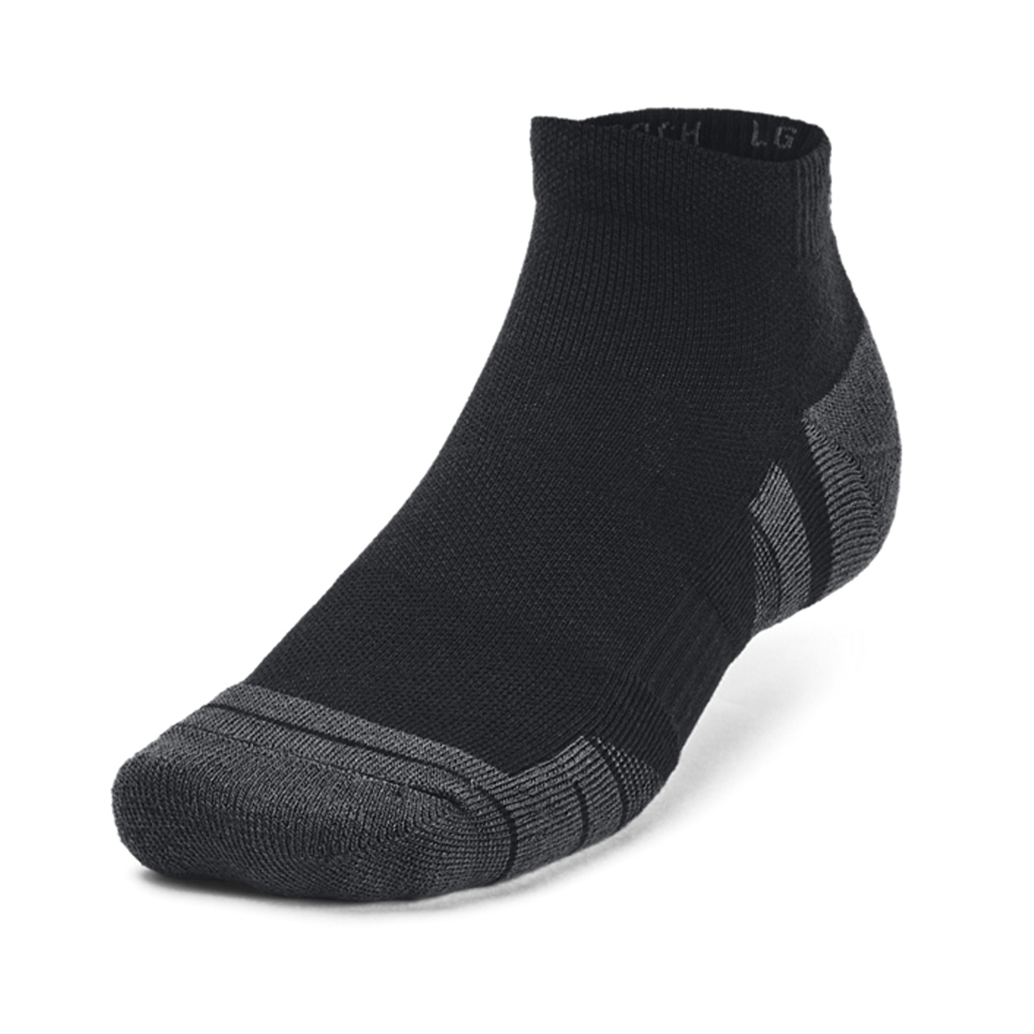 Under Armour Performance Tech Low x 3 Socks - Black/Jet Gray