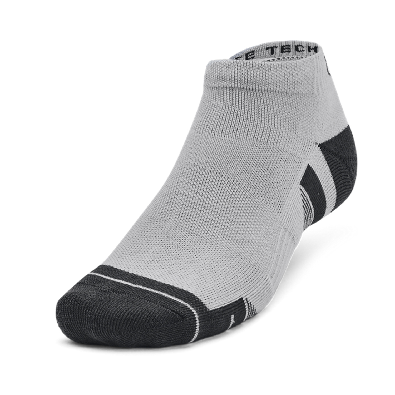 Under Armour Performance Tech Low x 3 Socks - Mod Gray/White/Jet Gray