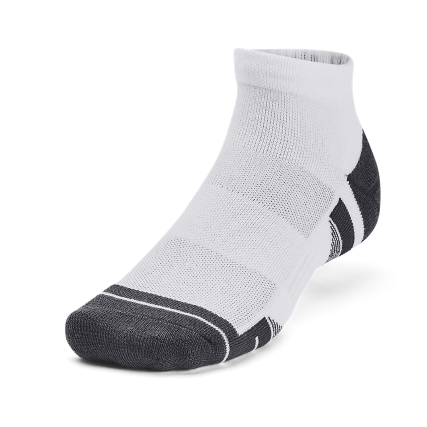 Under Armour Performance Tech Low x 3 Socks - White/Jet Gray