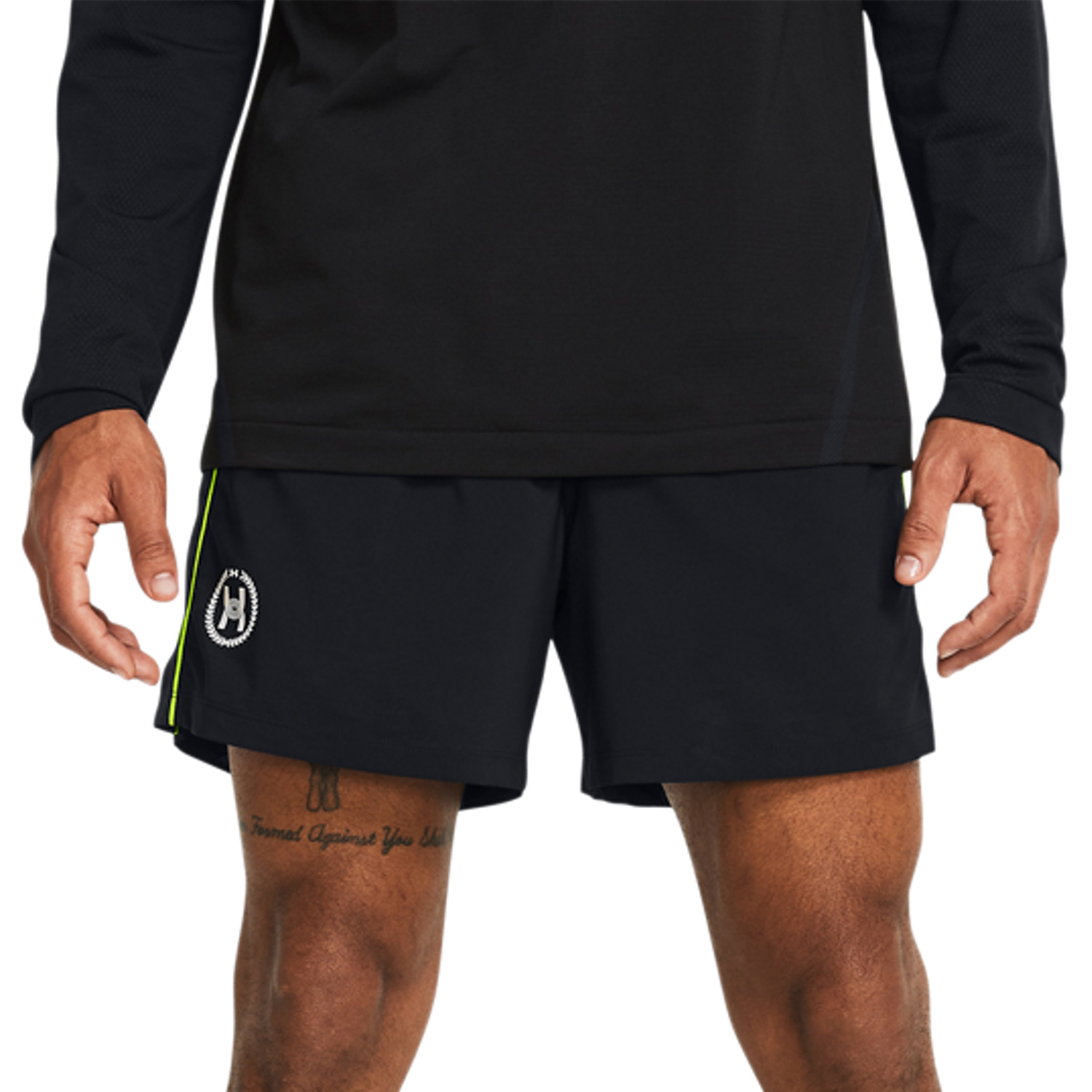 Under Armour Run Everywhere 5in Shorts - Black/Midnight Navy/White