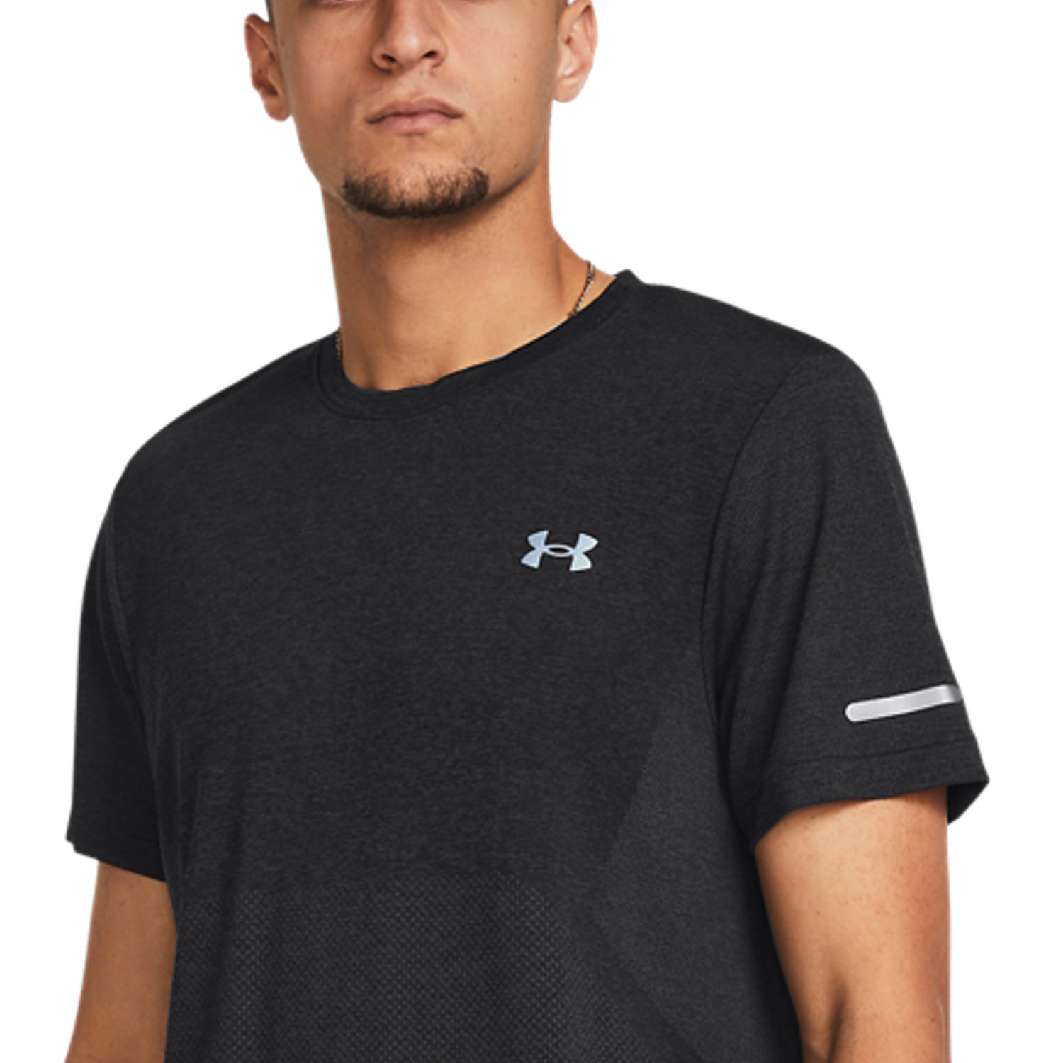 Under Armour Seamless Stride T-Shirt - Castlerock/Reflective