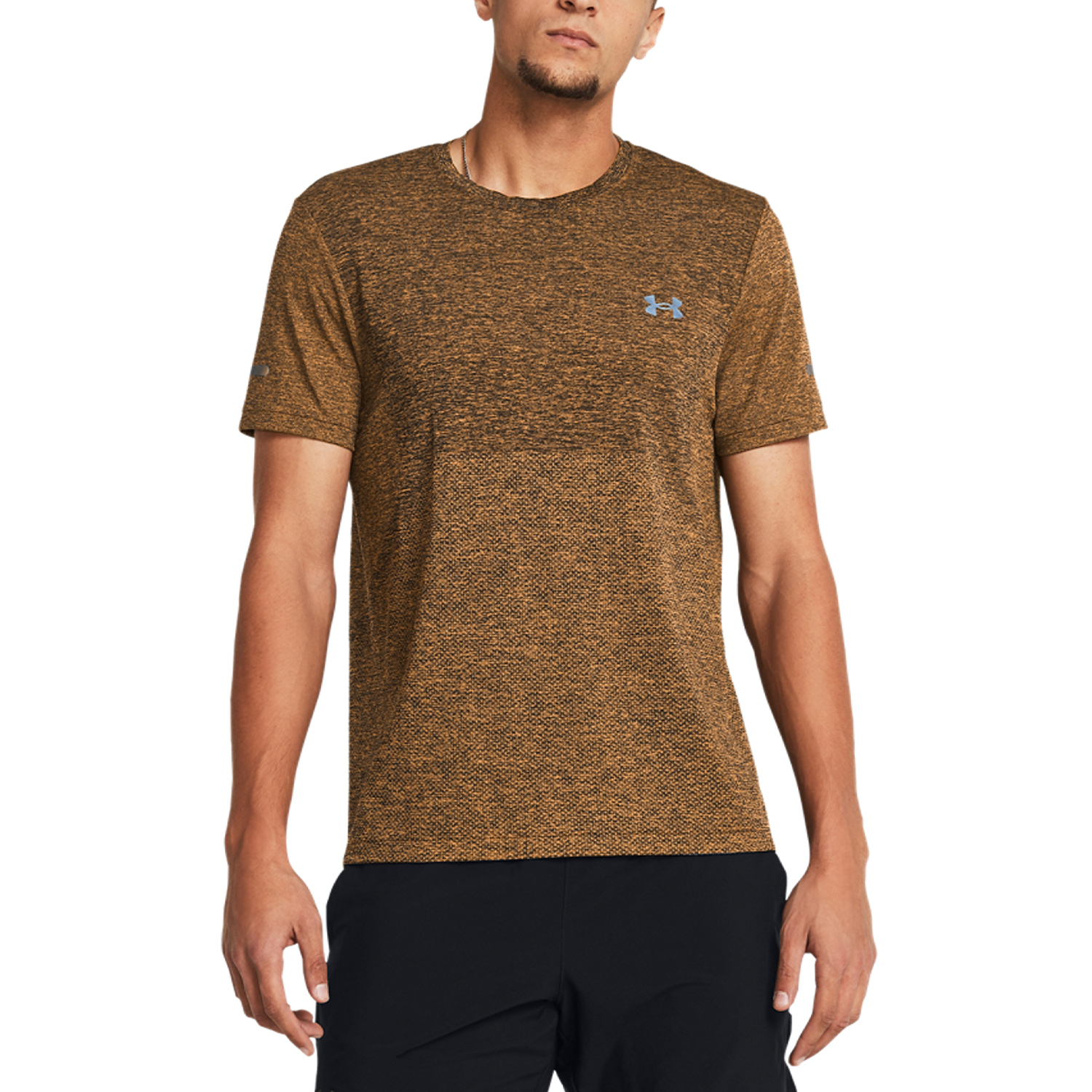 Under Armour Seamless Stride T-Shirt - Wild Orange/Reflective