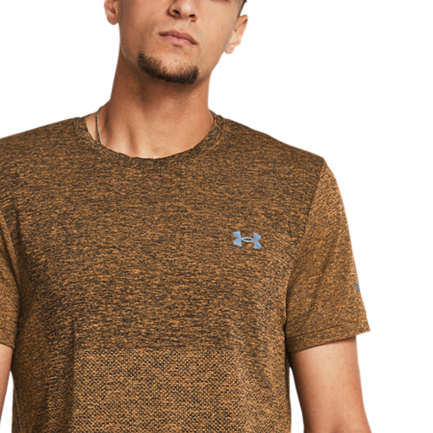 Under Armour Seamless Stride T-Shirt - Wild Orange/Reflective