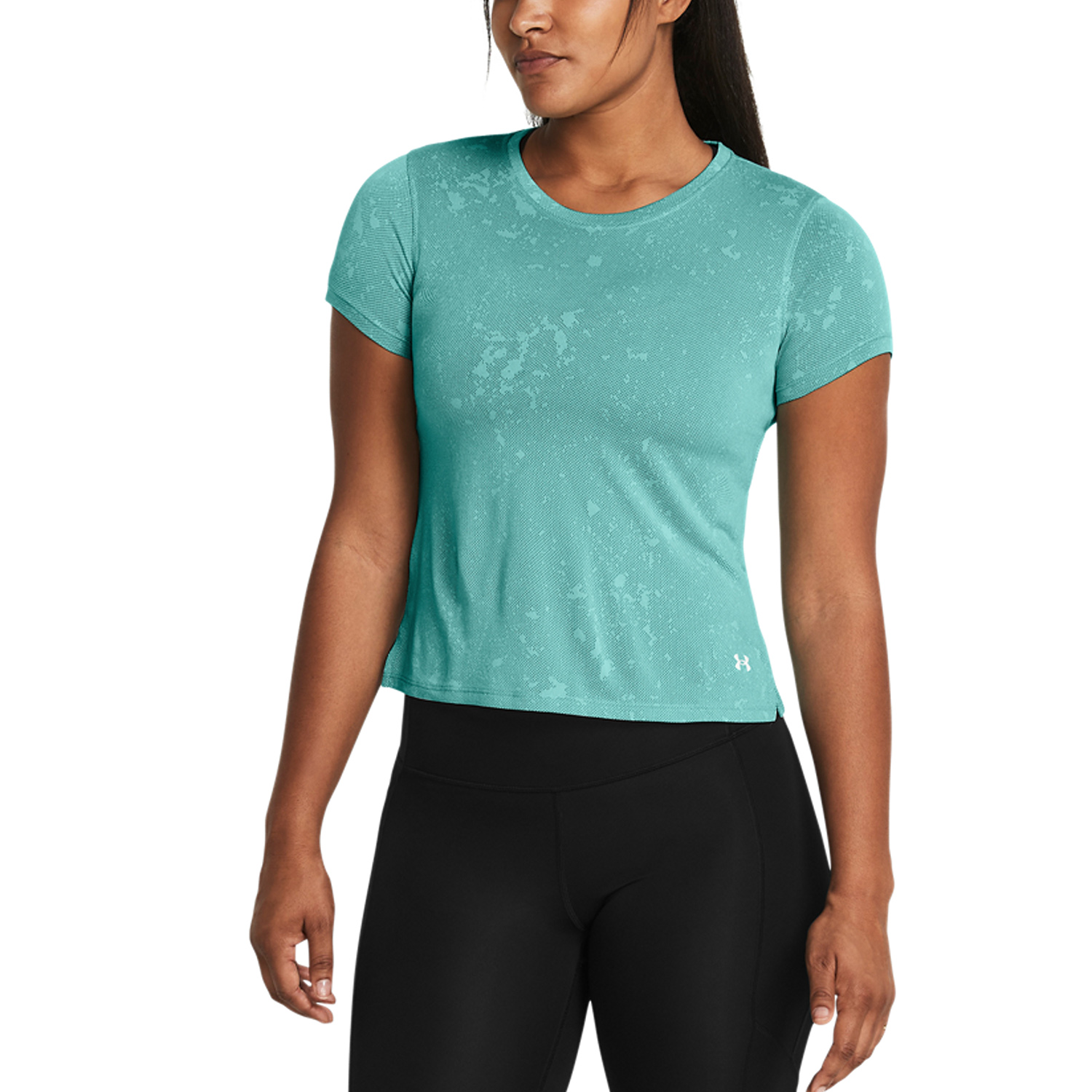 Under Armour Streaker Splatter Women's Running T-Shirt Turquoise