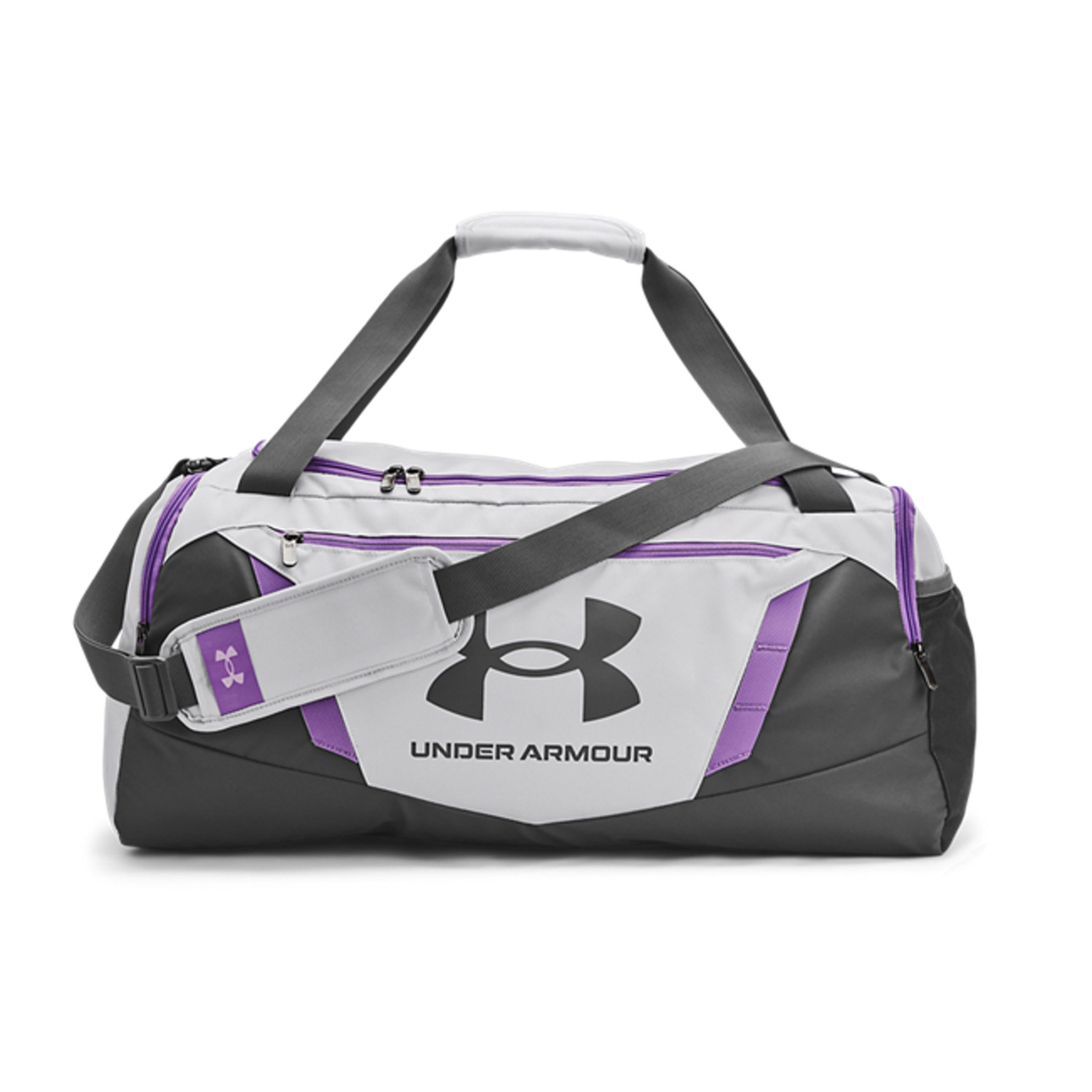 Under Armour Undeniable 5.0 Bolso Mediano - Halo Gray/Provence Purple/Castlerock