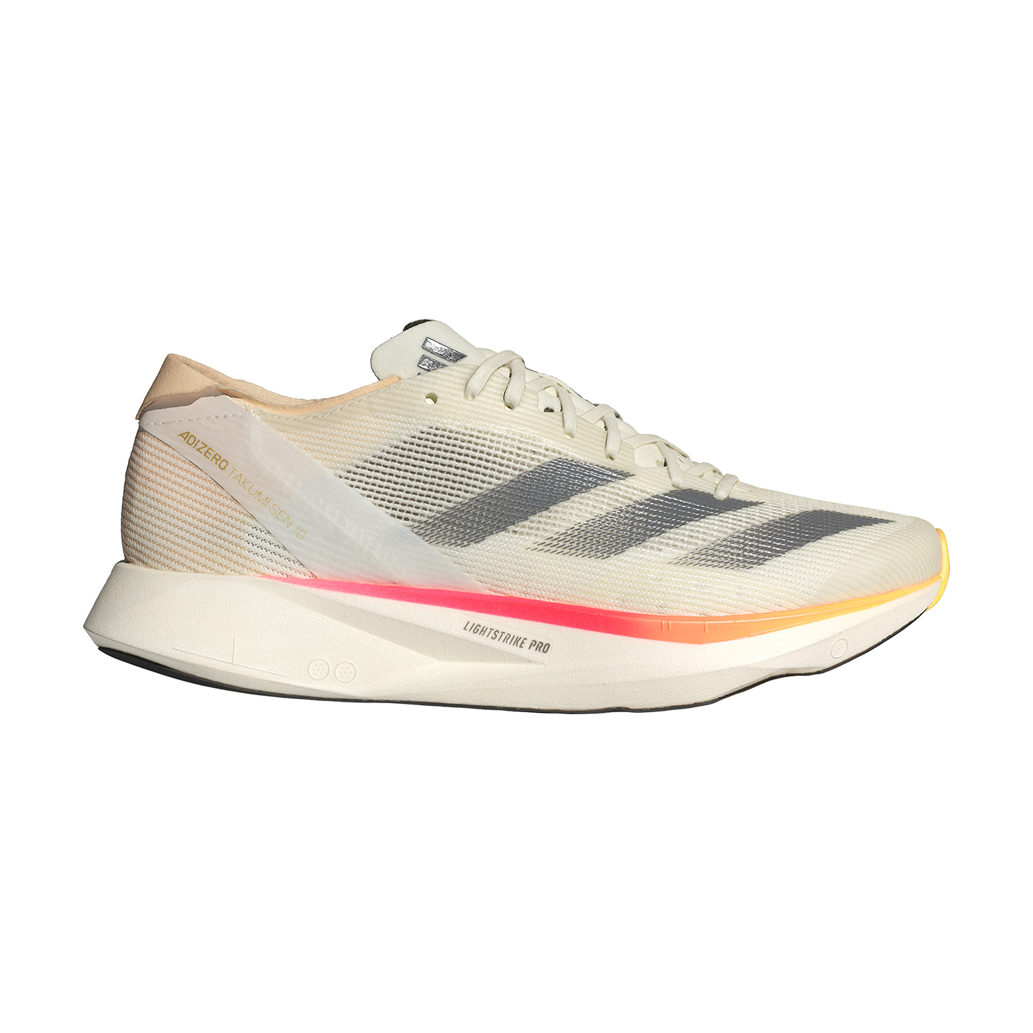 adidas Adizero Takumi Sen 10 - Ivory/Iron Metallic/White