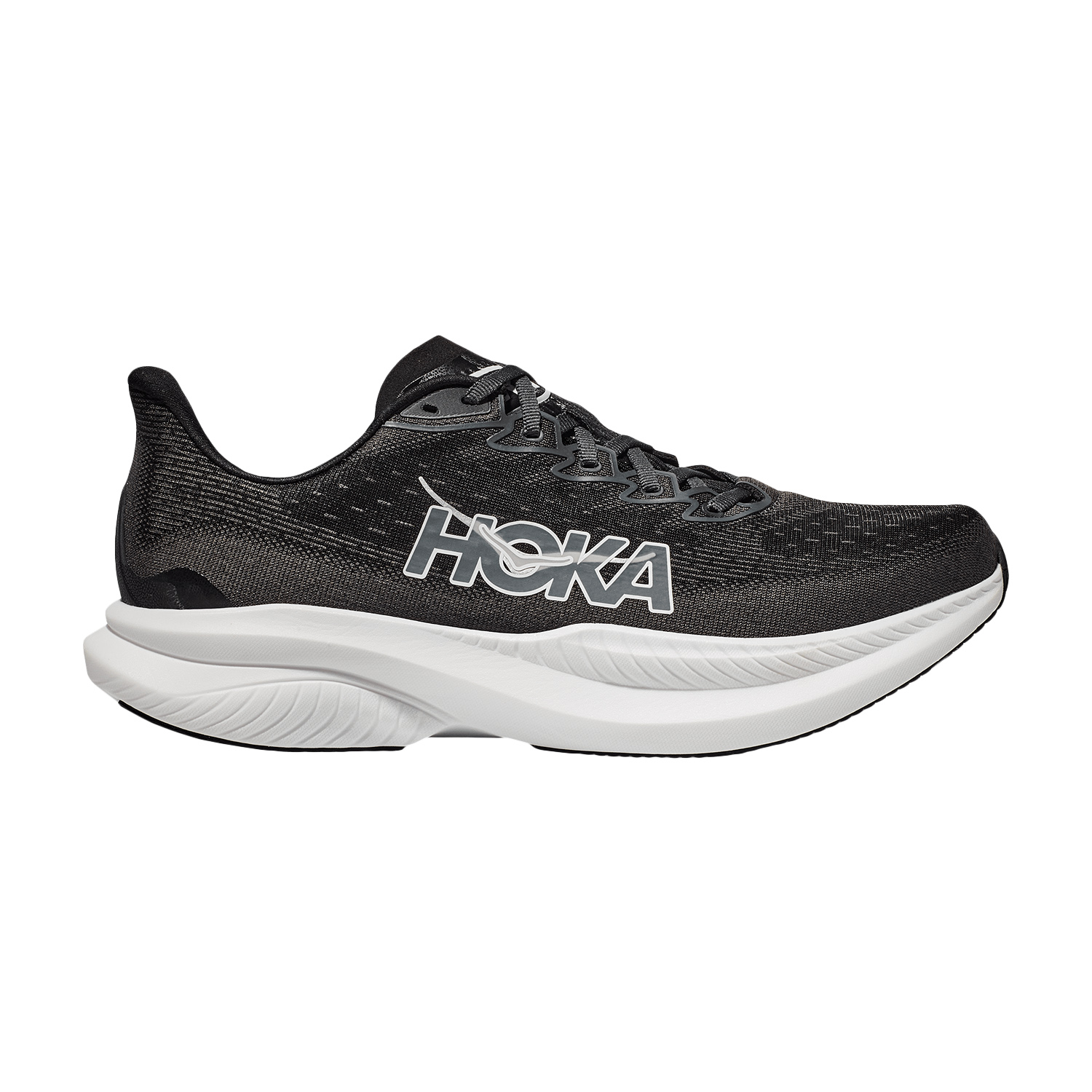 Hoka Mach 6 Wide Black White