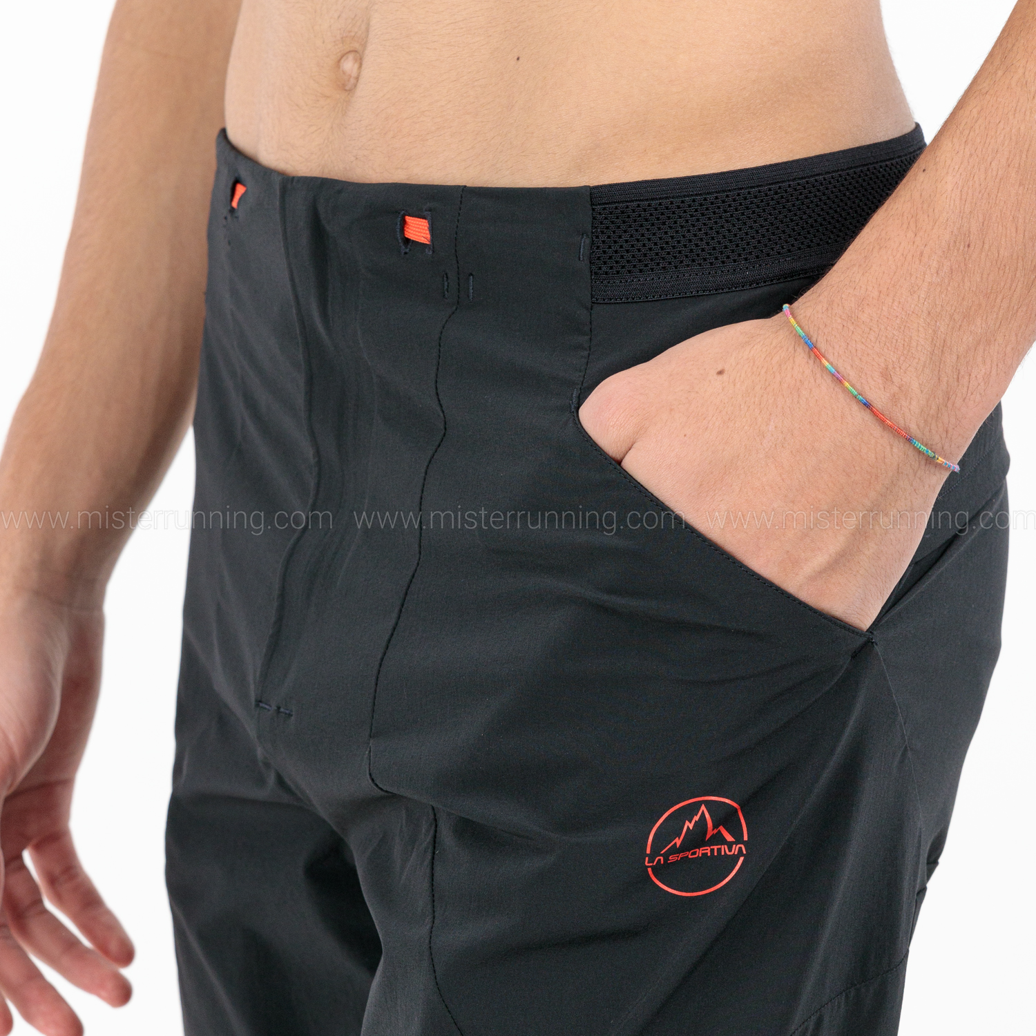 La Sportiva Brush Pants - Black/Cherry Tomato