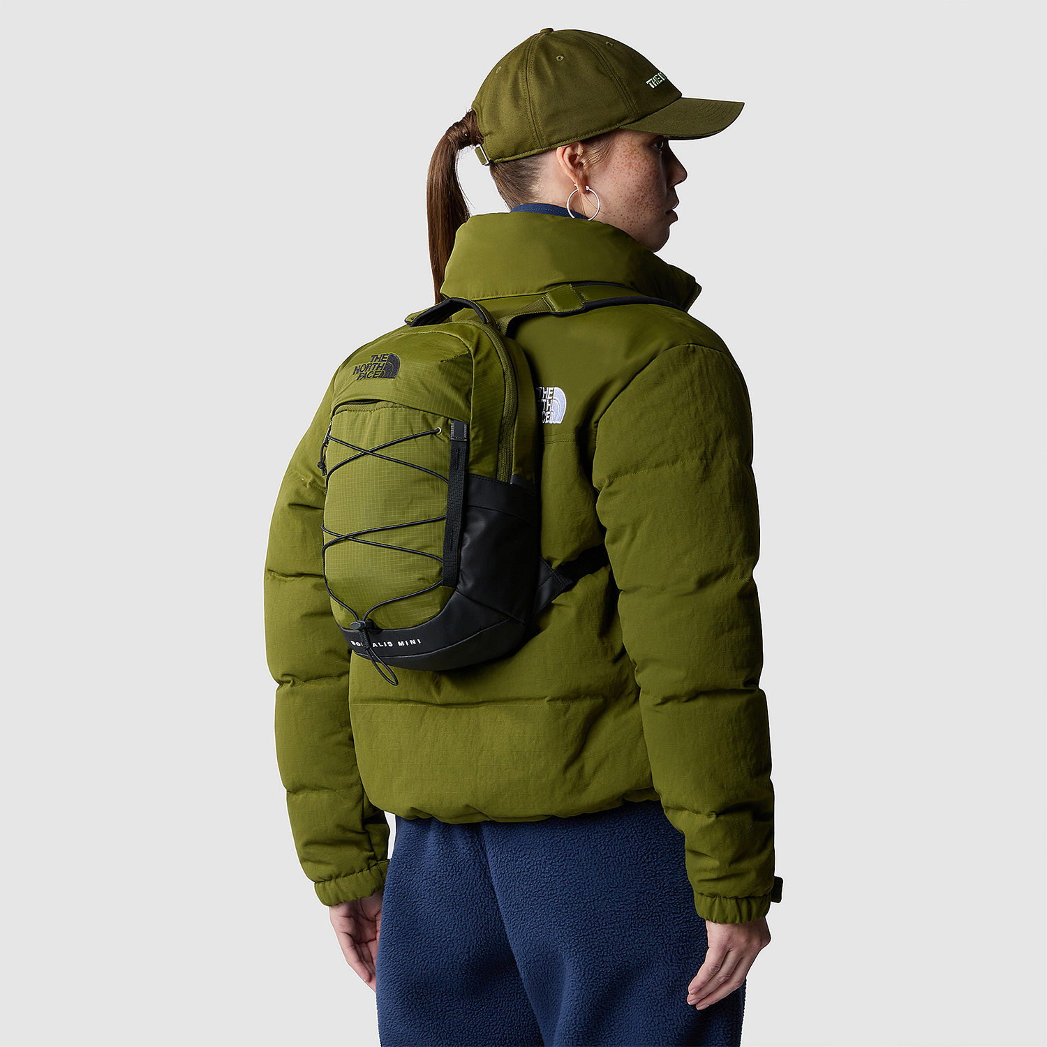 The North Face Borealis Mini Backpack - Forest Olive/TNF Black