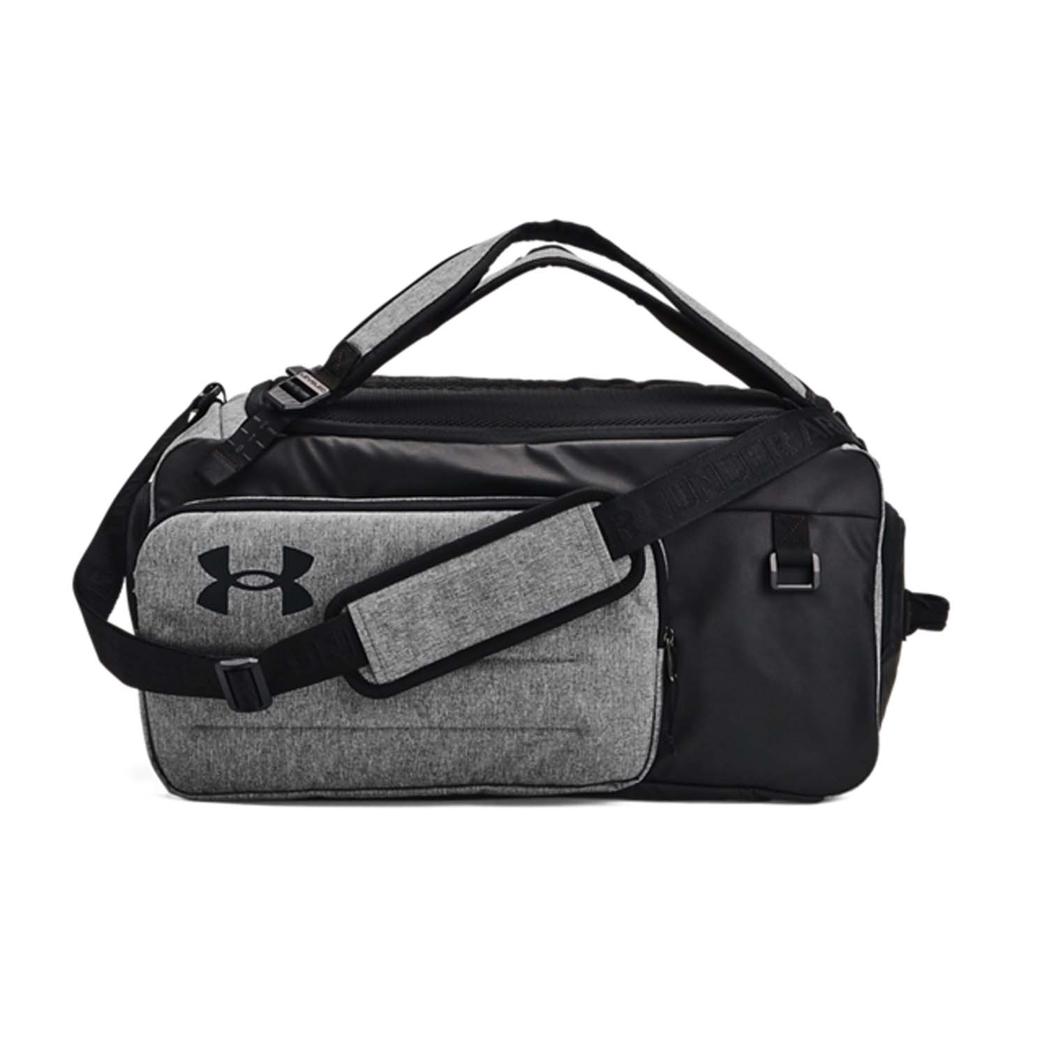 Under Armour Contain Duo Medium Duffle - Castlerock Medium Heather/Black/White