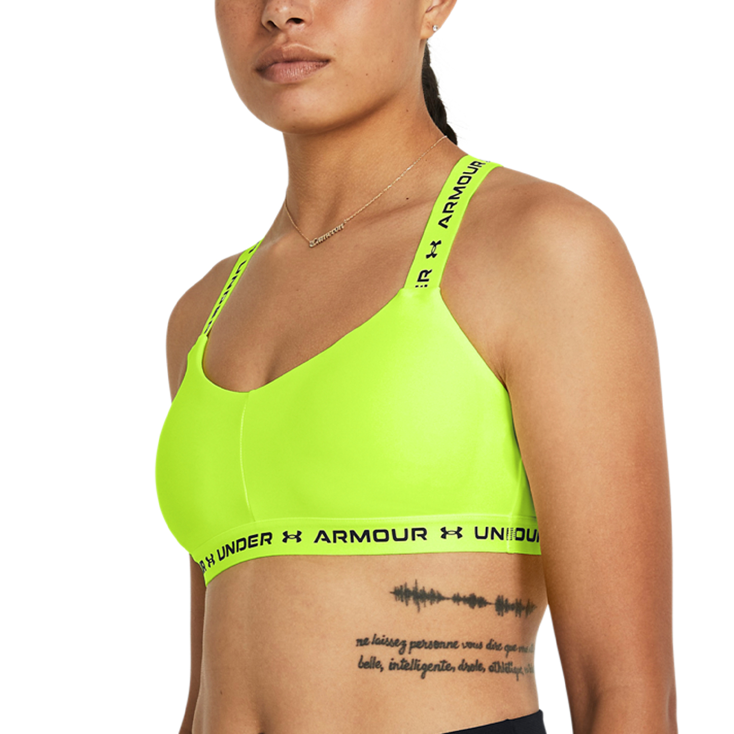 Under Armour Crossback Women's Training Sports Bra High Vis Yellow