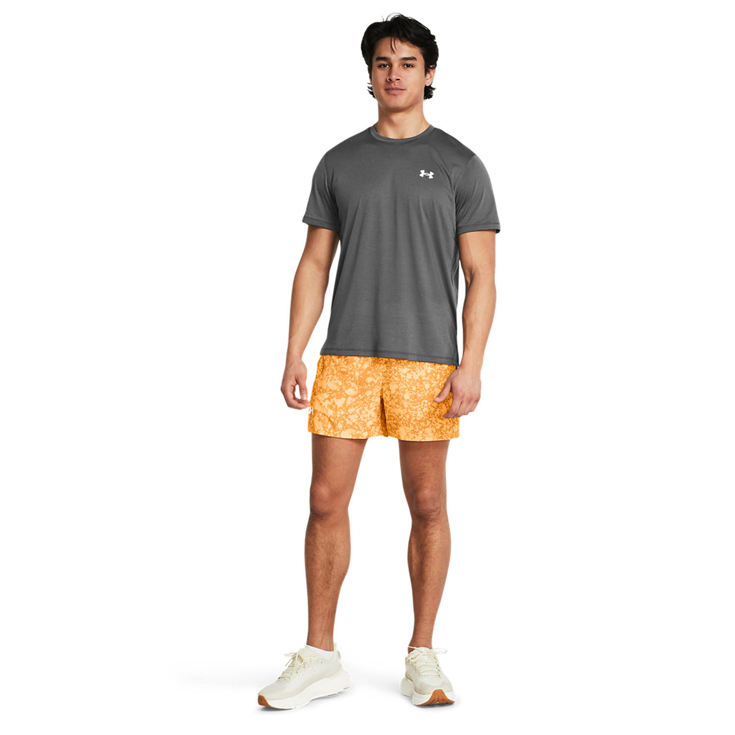 Grey and orange under armour shorts clearance