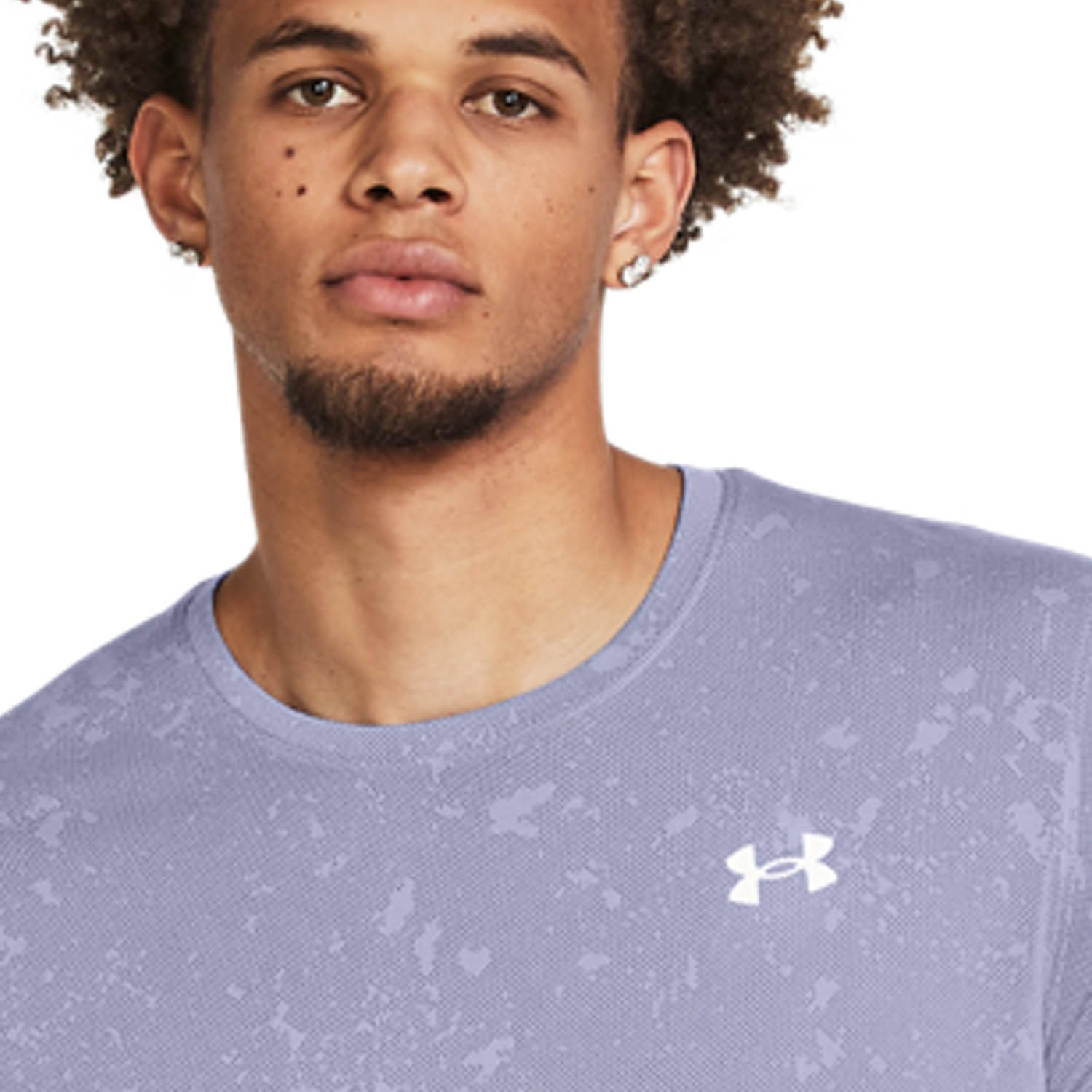 Under Armour Streaker Splatter T-Shirt - Celeste/Starlight/Reflective