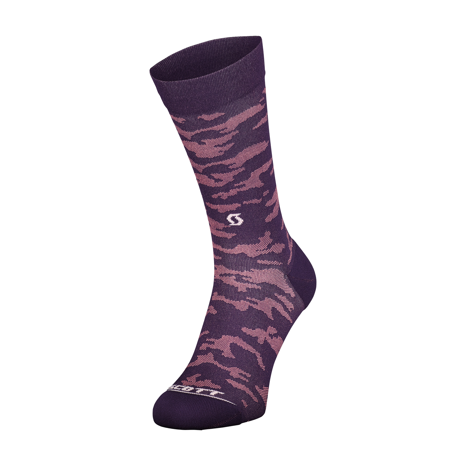 Scott Trail Camo Calcetines - Dark Purple/White