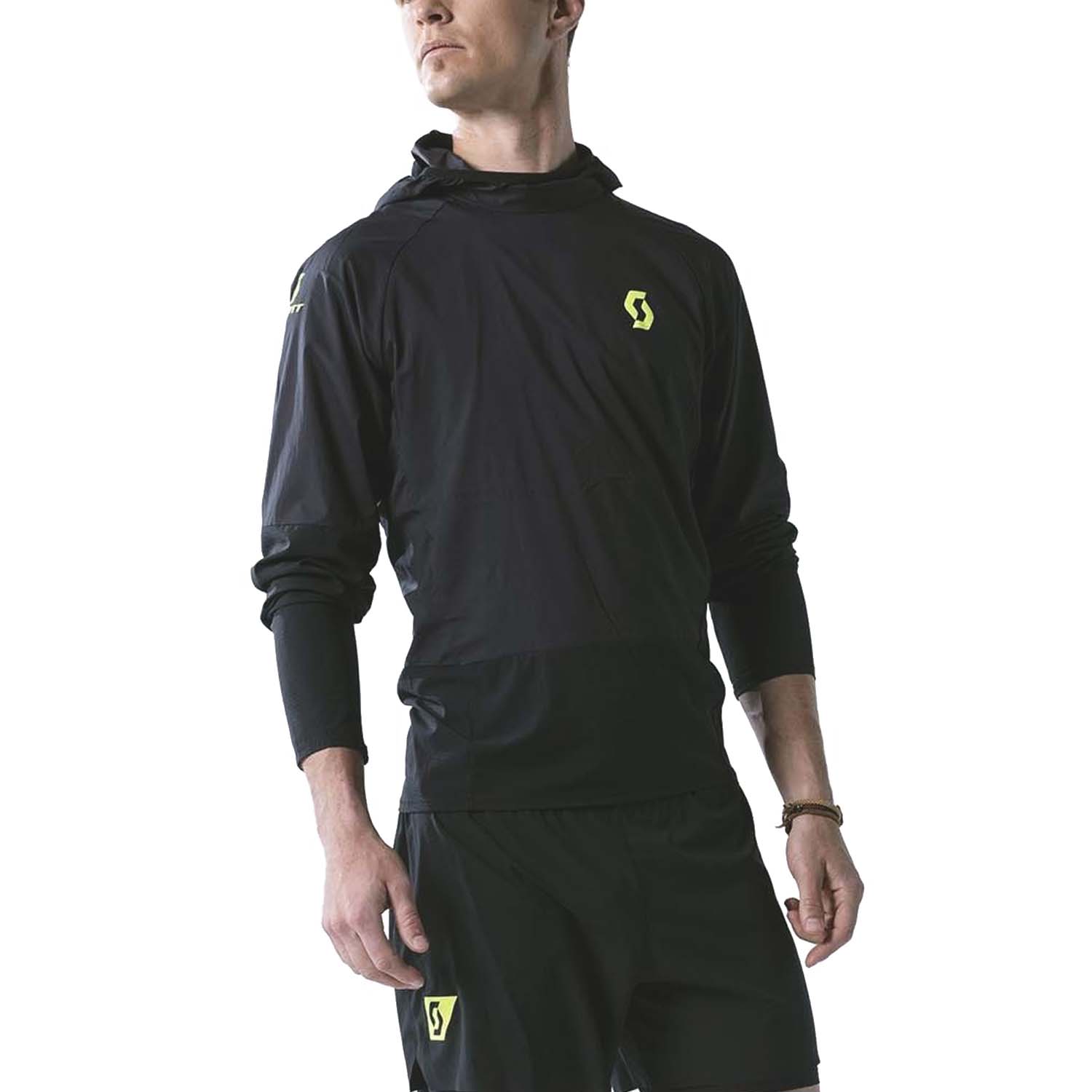 Scott Windshield RC Run Jacket - Black/Yellow