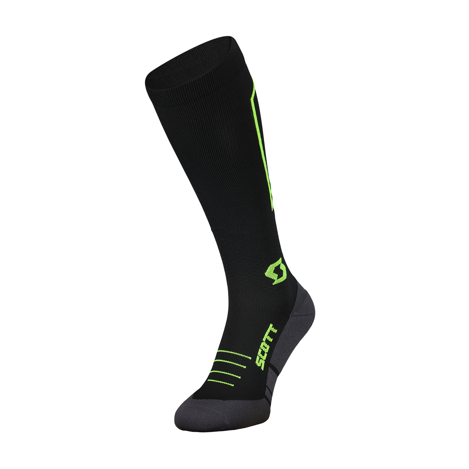 Scott RC Compression Calze - Black/Safety Yellow