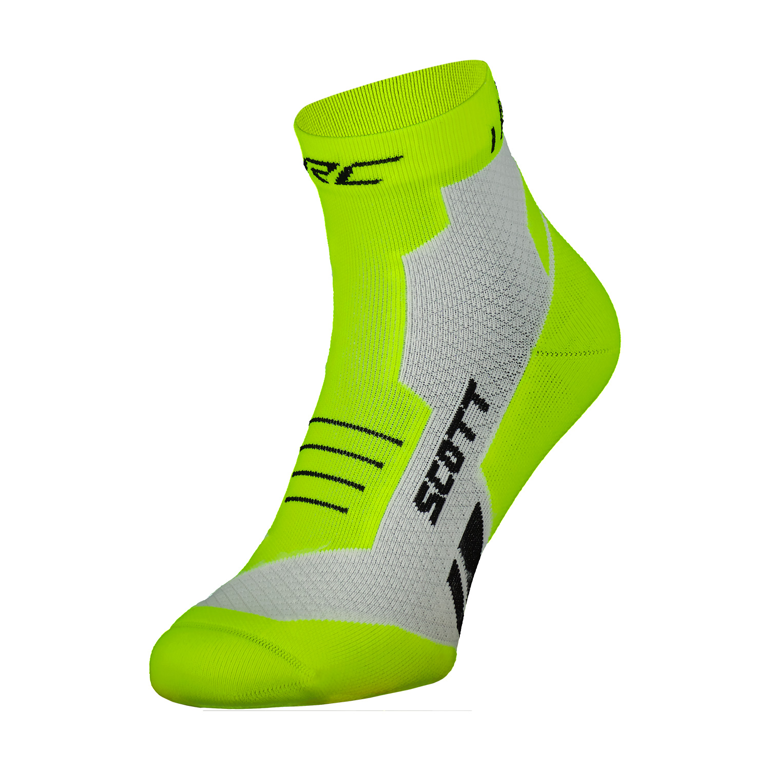 Scott RC Quarter Calze - Safety Yellow/White