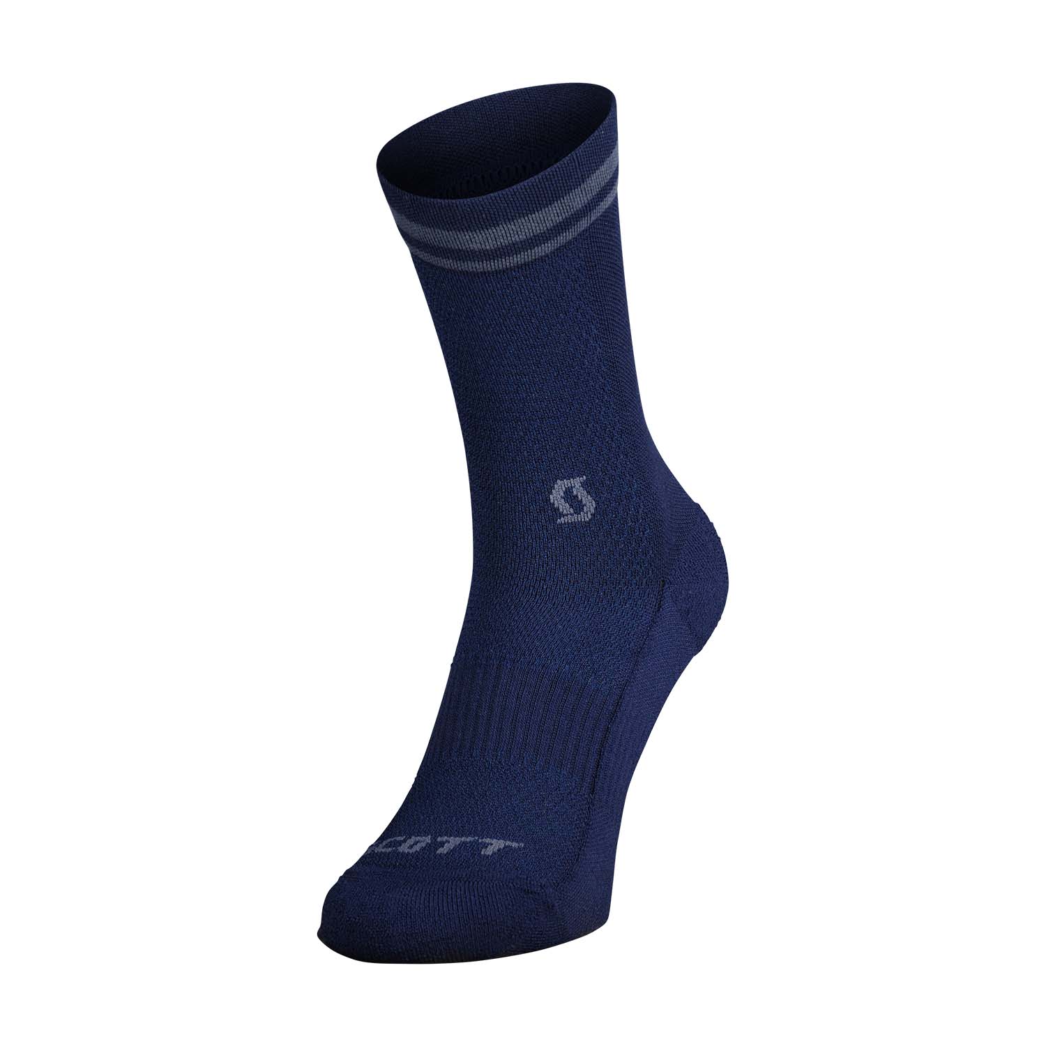 Scott Merino Crew Calcetines - Dark Blue/Metal Blue