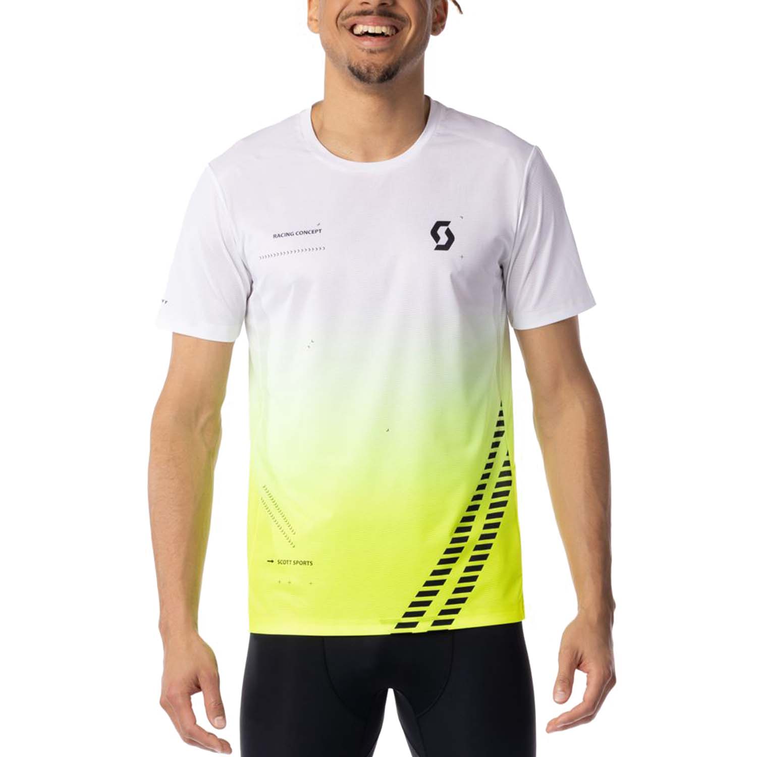 Scott RC Run Camiseta - Yellow/Black