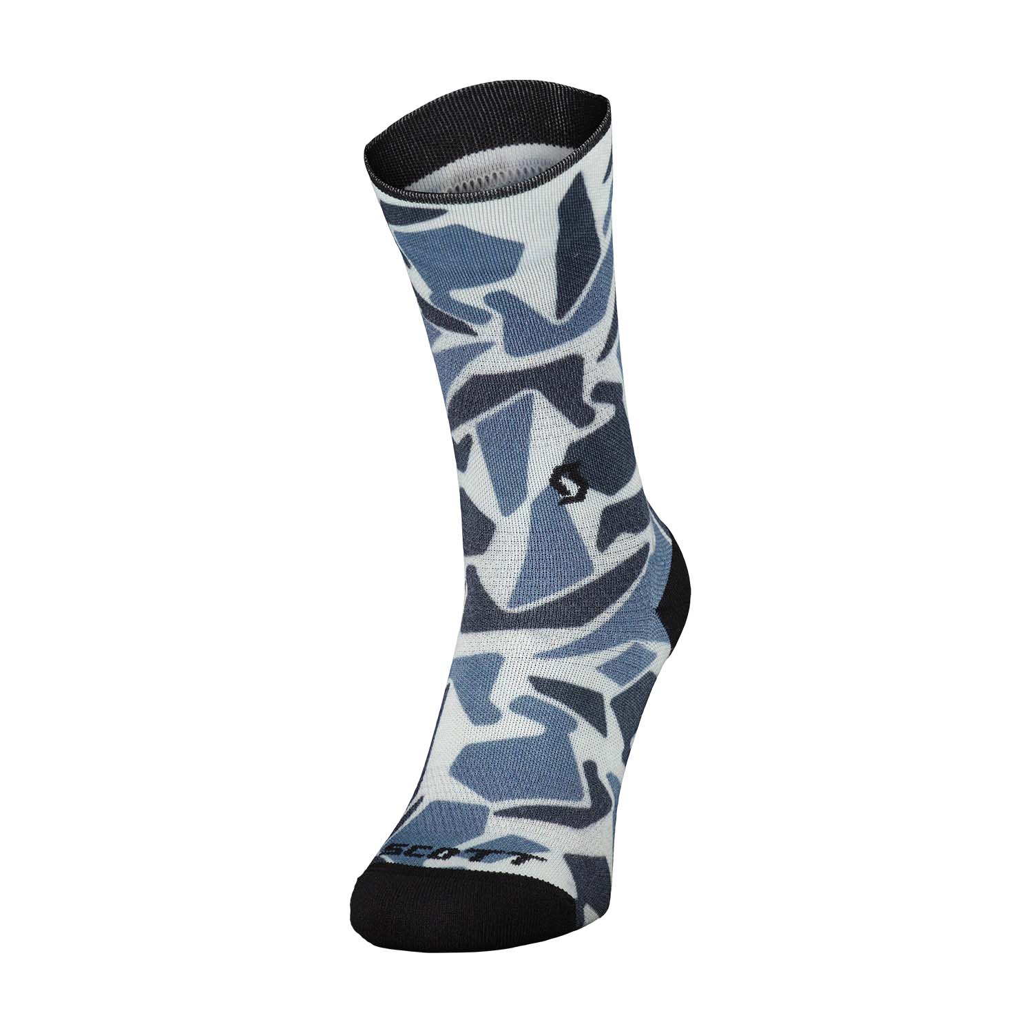 Scott Graphic Crew Socks - Dark Blue/Metal Blue