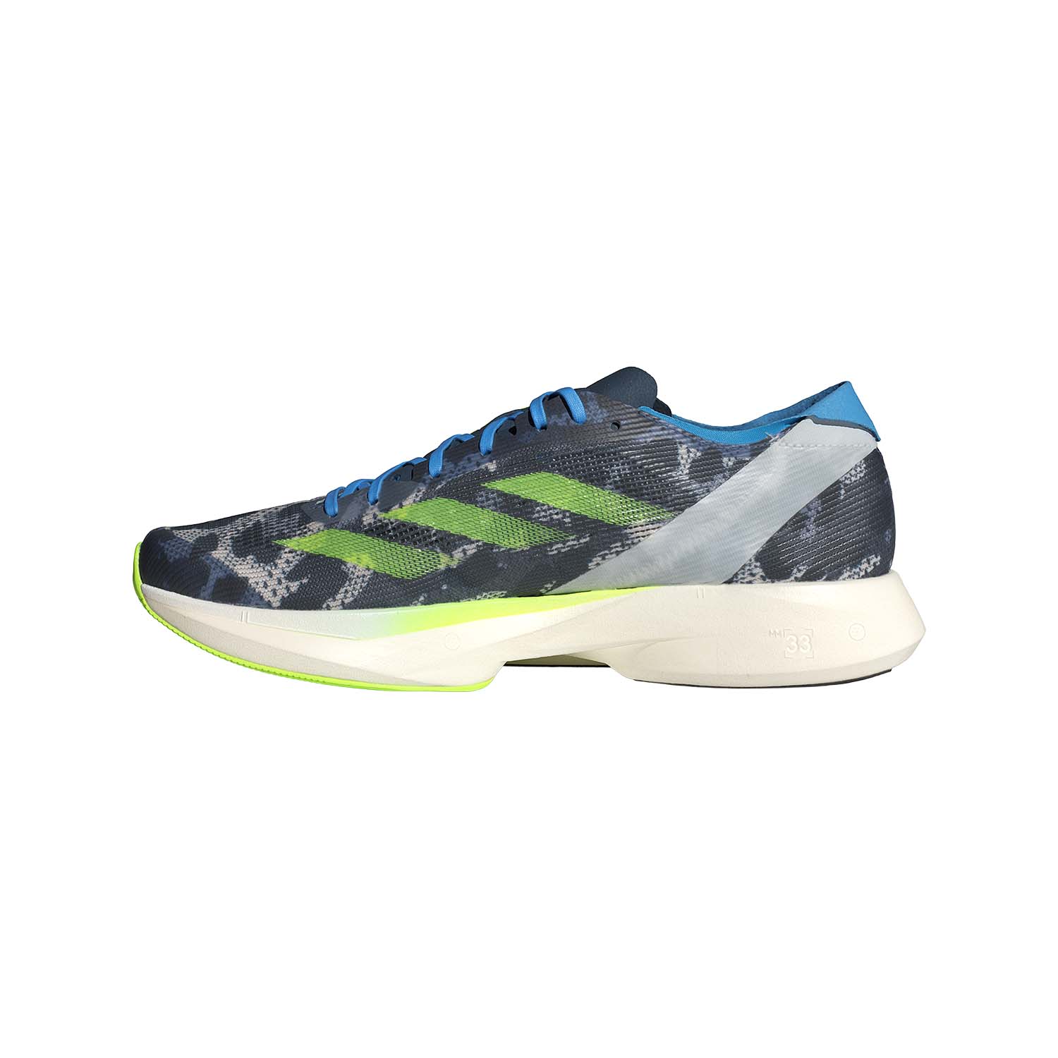 adidas Adizero Takumi Sen 10 - Crystal White/Lucid Lemon/Blue Burst