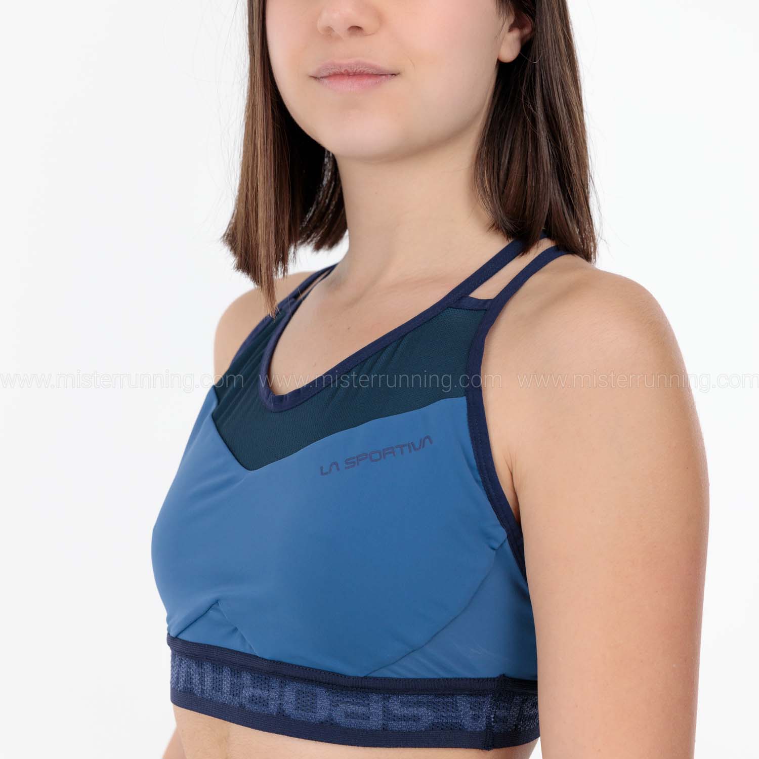 La Sportiva Wafaa Sports Bra - Moonlight/Deep Sea