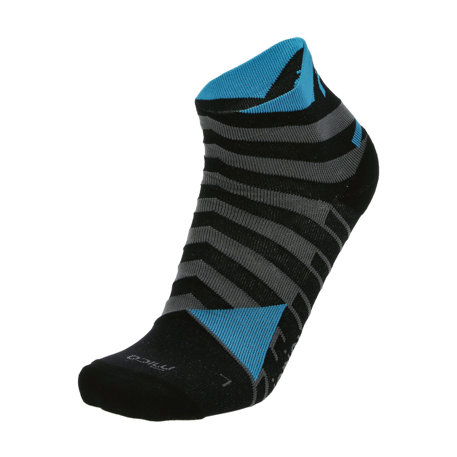 Mico Light Weight Odor Zero Ionic+ Socks - Nero/Grigio