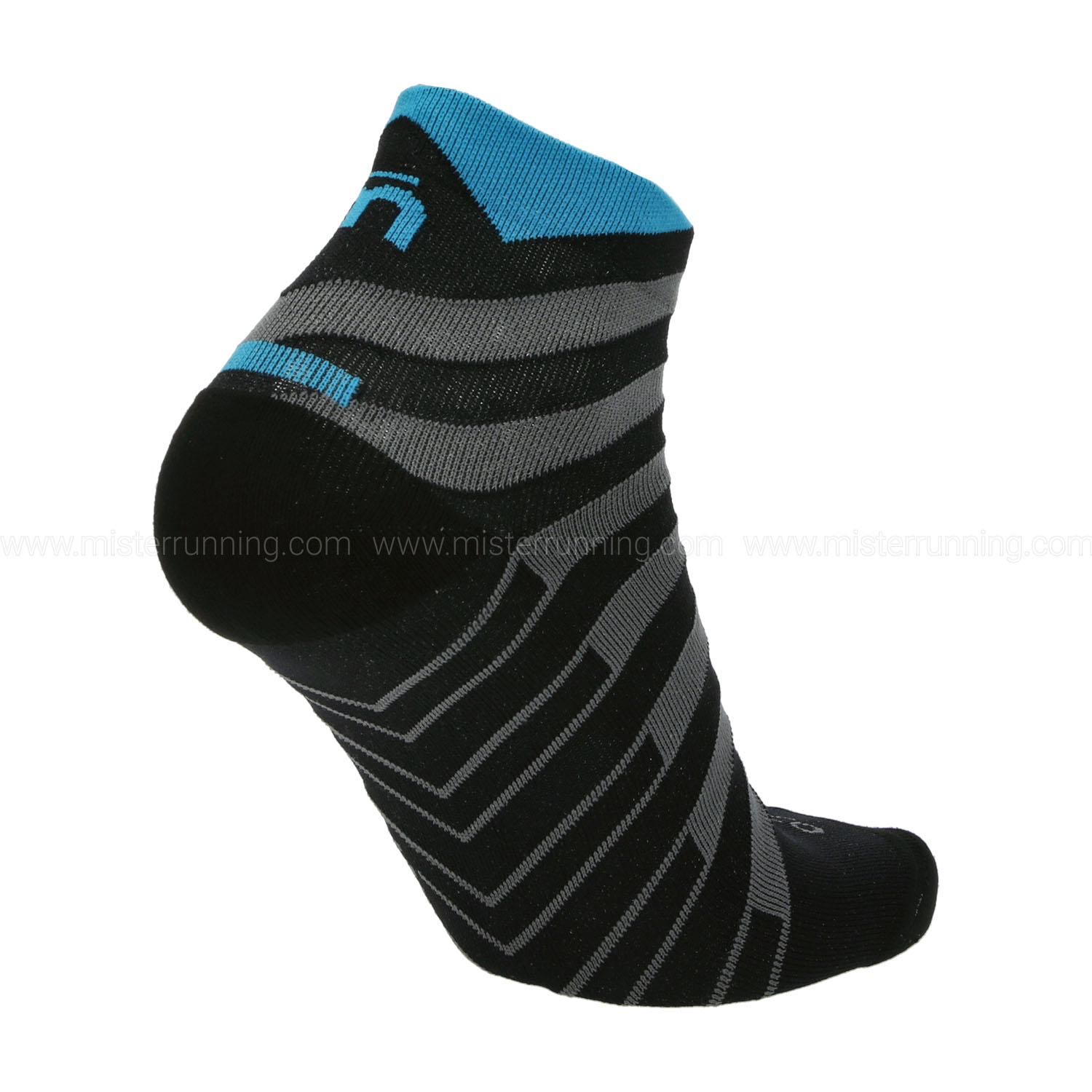 Mico Light Weight Odor Zero Ionic+ Socks - Nero/Grigio