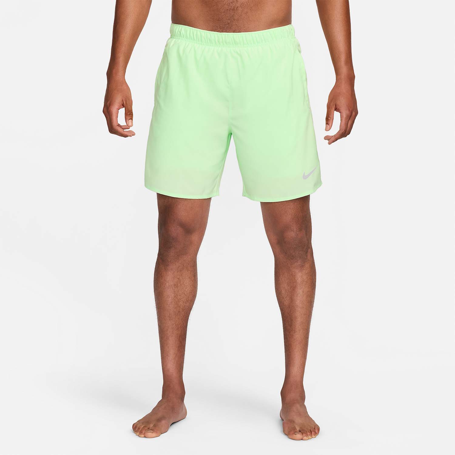 Nike Challenger 2 in 1 7in Shorts - Vapor Green/Reflective Silver