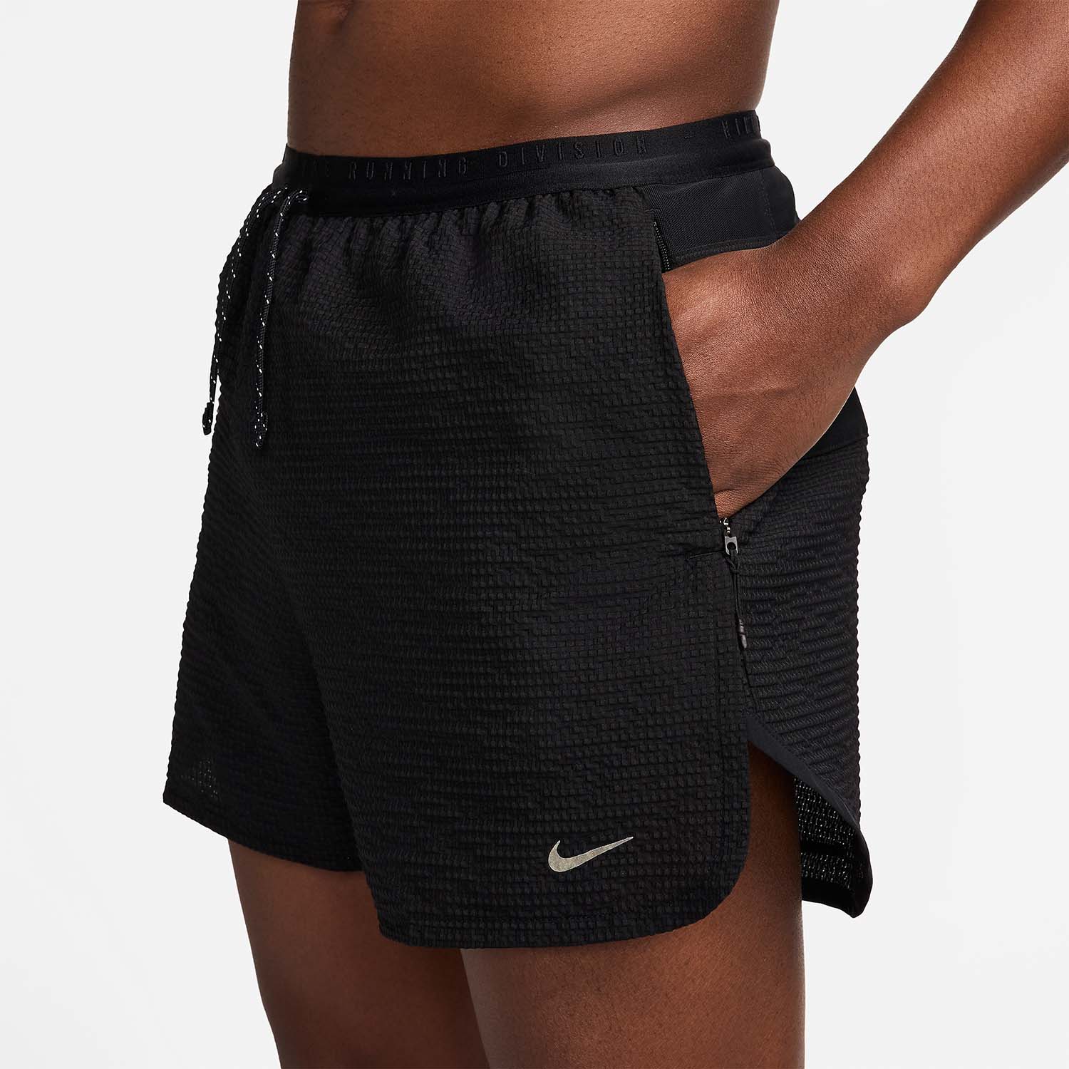 Nike Dri-FIT ADV Run Div 4in Shorts - Black/Black Reflective