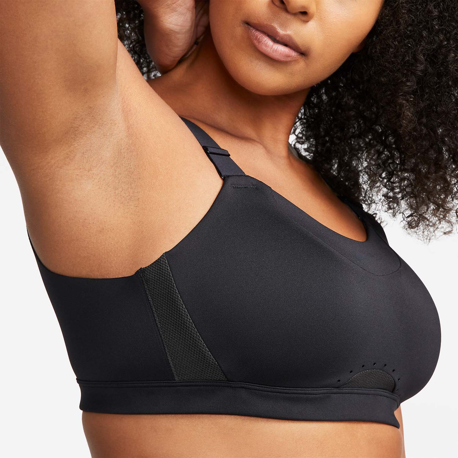 Nike Dri-FIT Alpha Sports Bra - Black/Dark Smoke Grey