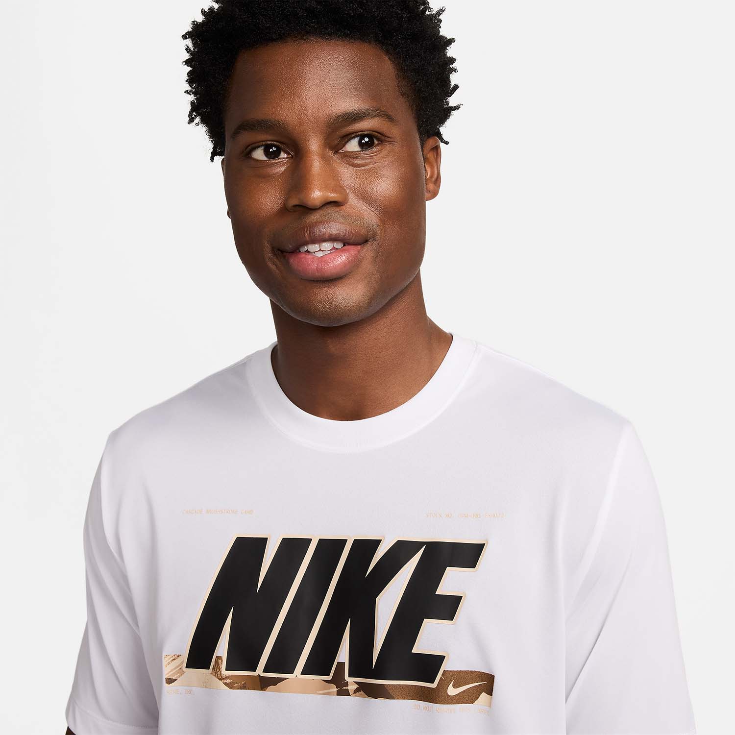 Nike Dri-FIT Camo T-Shirt - White