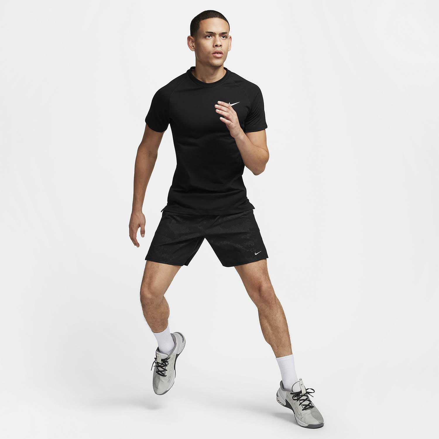 Nike Dri-FIT Flex Rep Camiseta - Black/White